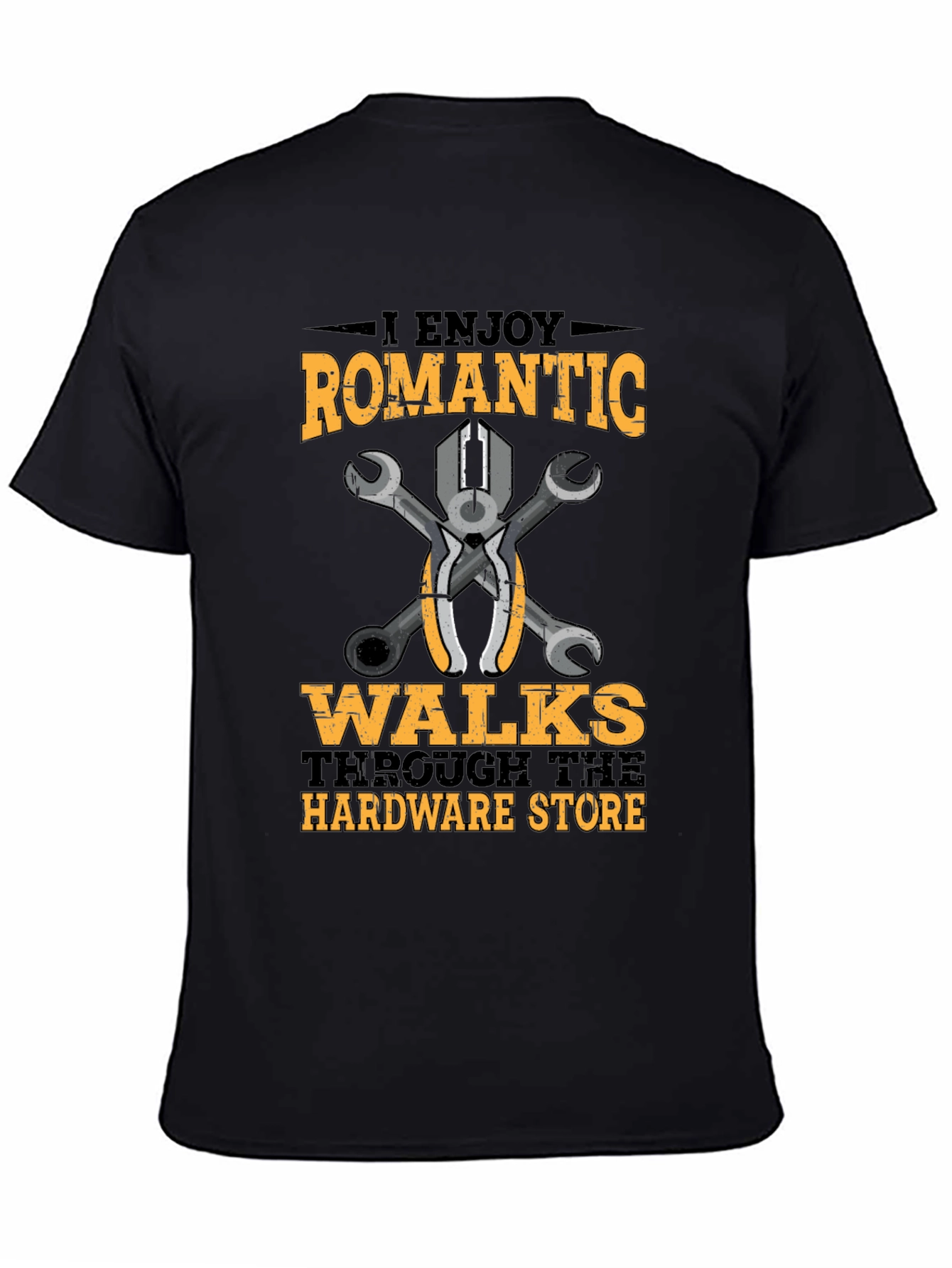 Black Romantic Walks Hardware Store T-Shirt view 4