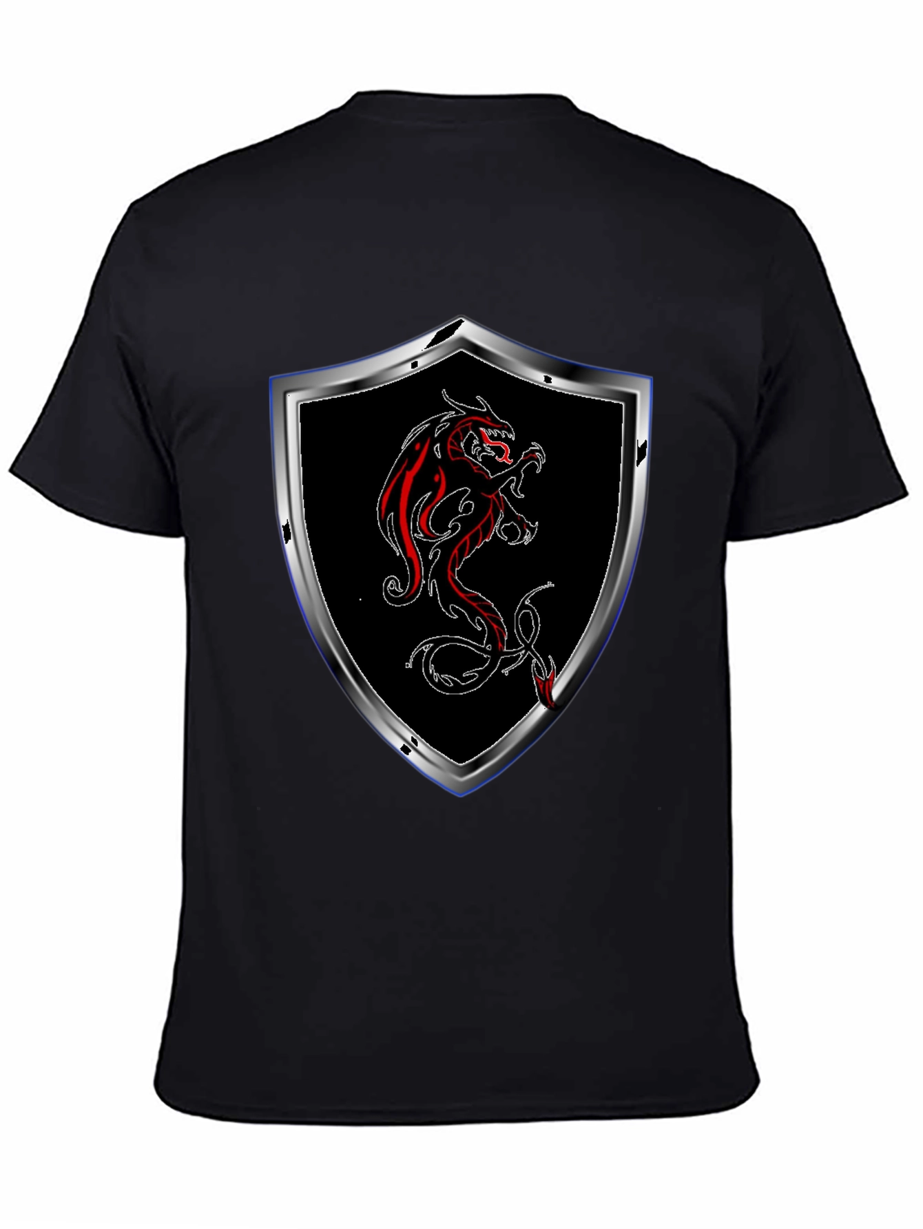 Dragon Crest T-Shirt - Black - 4