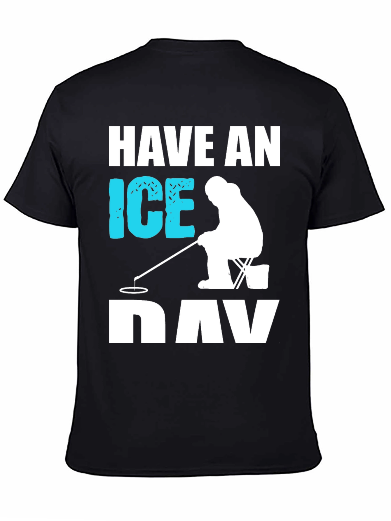 Black Have an Ice Day Black Graphic T-Shirt view 4