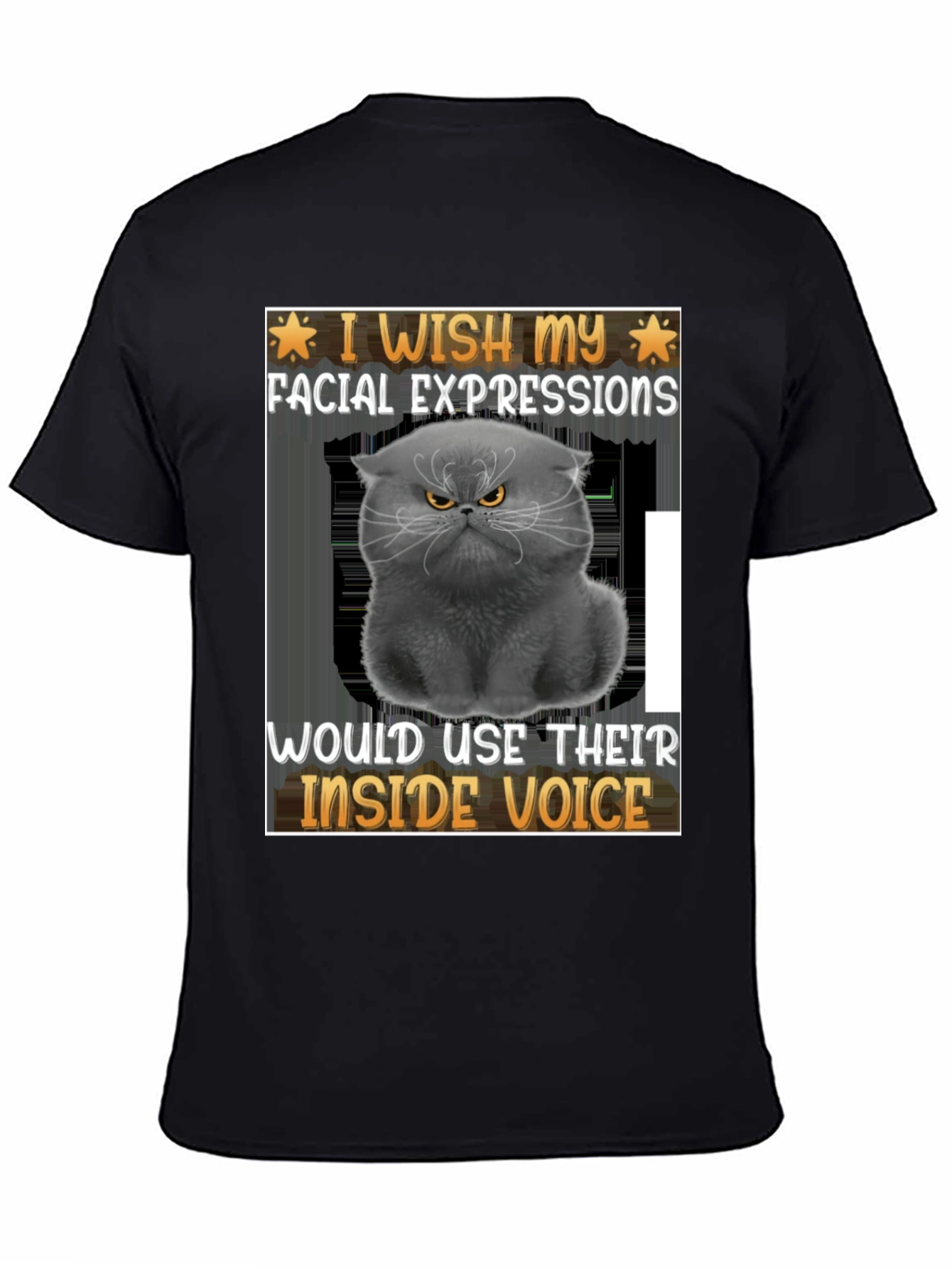 Black Grumpy Cat 'Inside Voice' Graphic Tee view 4