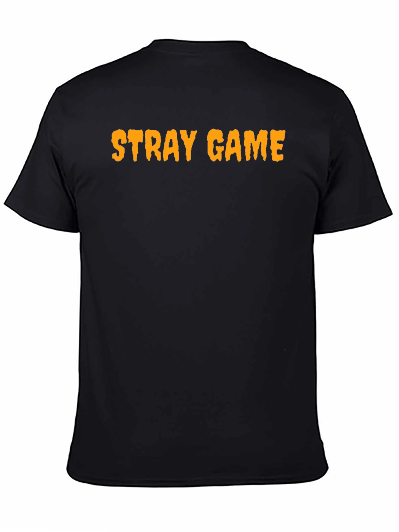 Black Stray Game Black Graphic Tee view 4