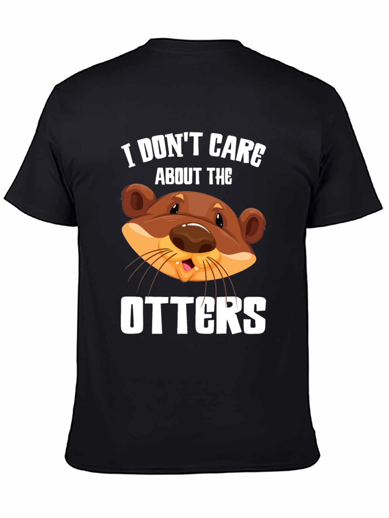 Black I Don't Care About The Otters Graphic Tee view 4