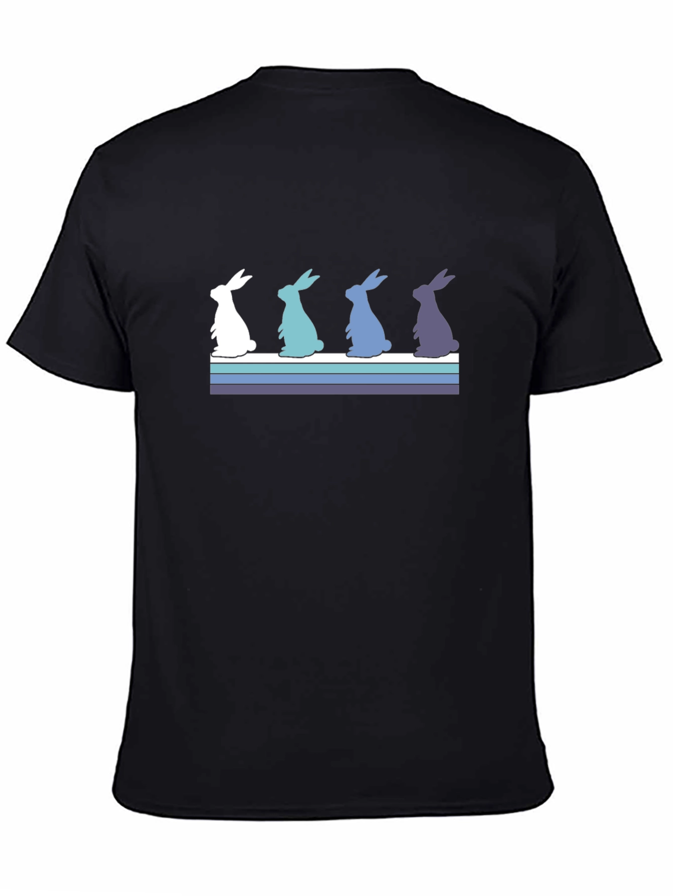 Black Retro Bunny T-Shirt view 4