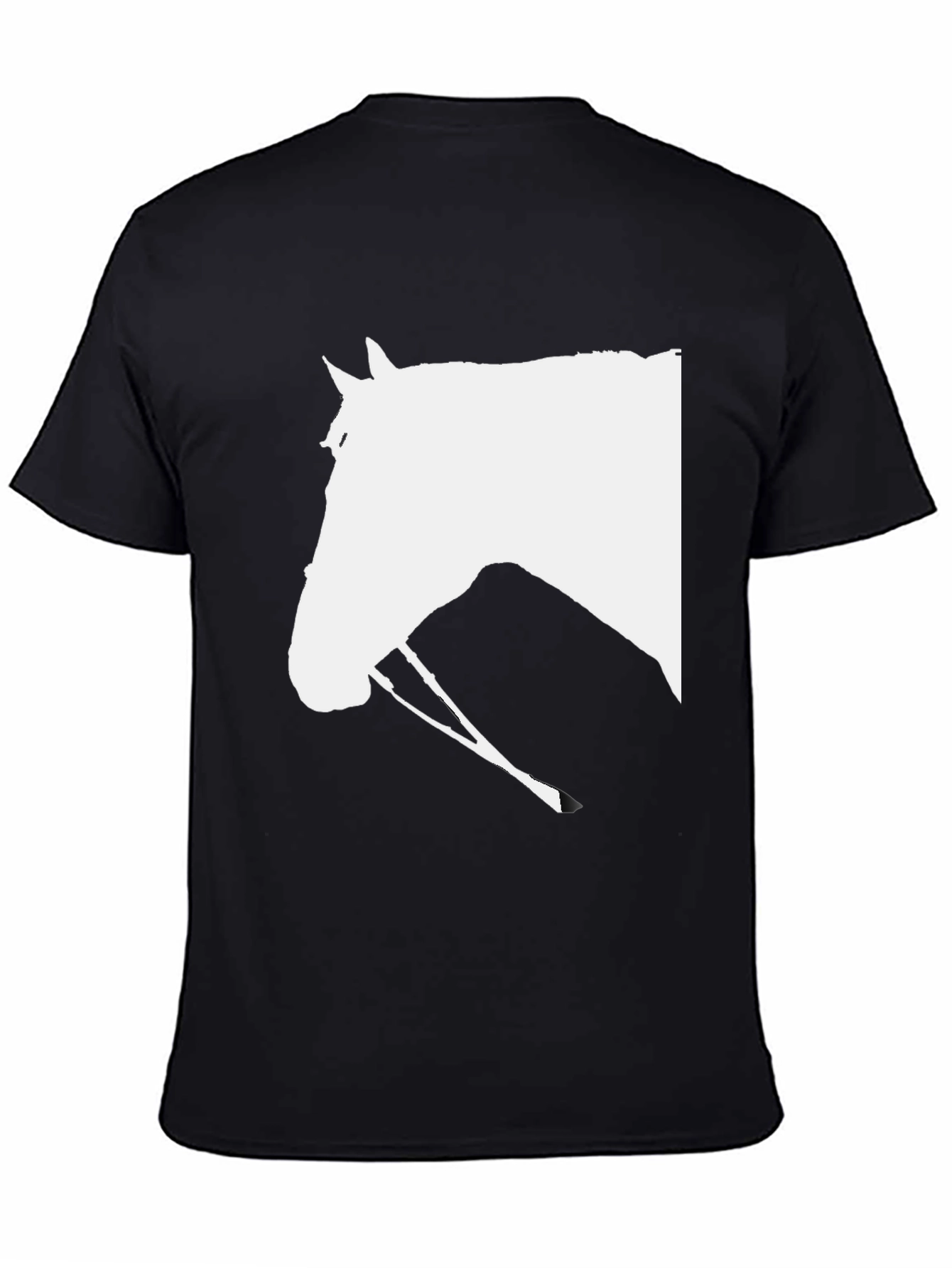 Black Horse Head Graphic Tee - Equestrian Style view 4