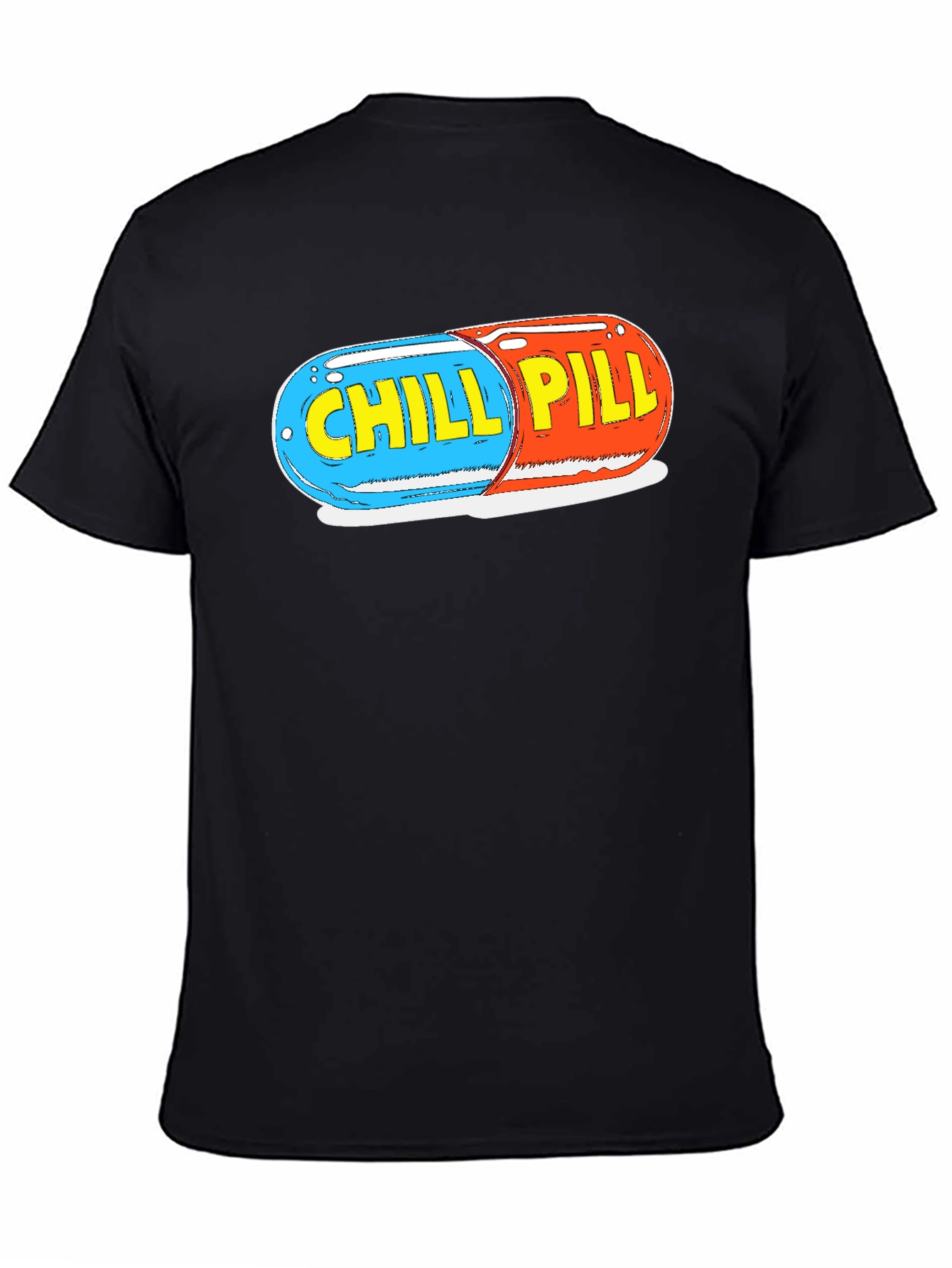 Black Chill Pill Graphic Tee - Relaxed Fit view 4