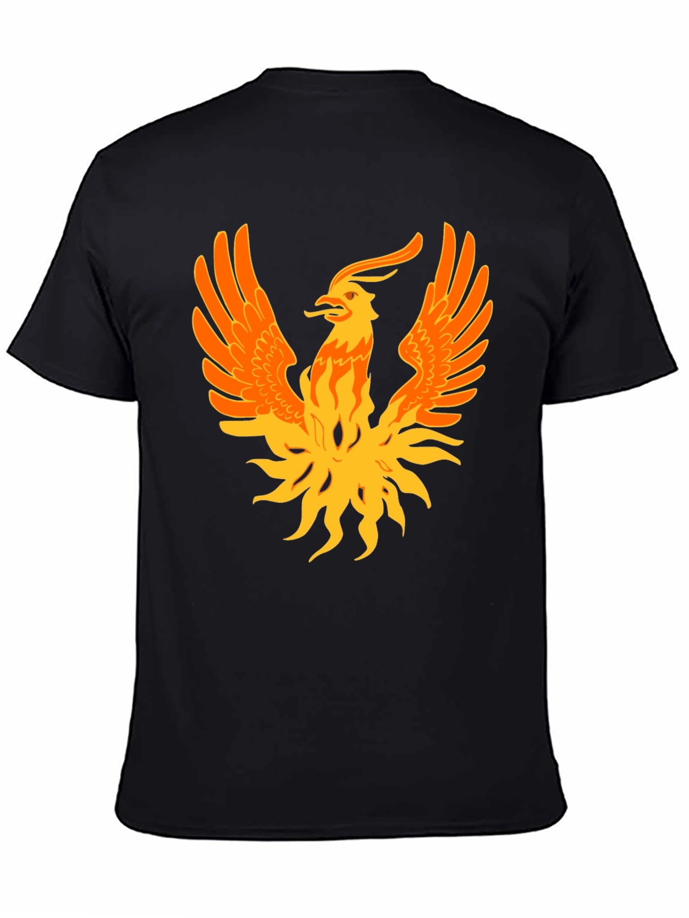 Black Phoenix Graphic Print Black Tee view 4