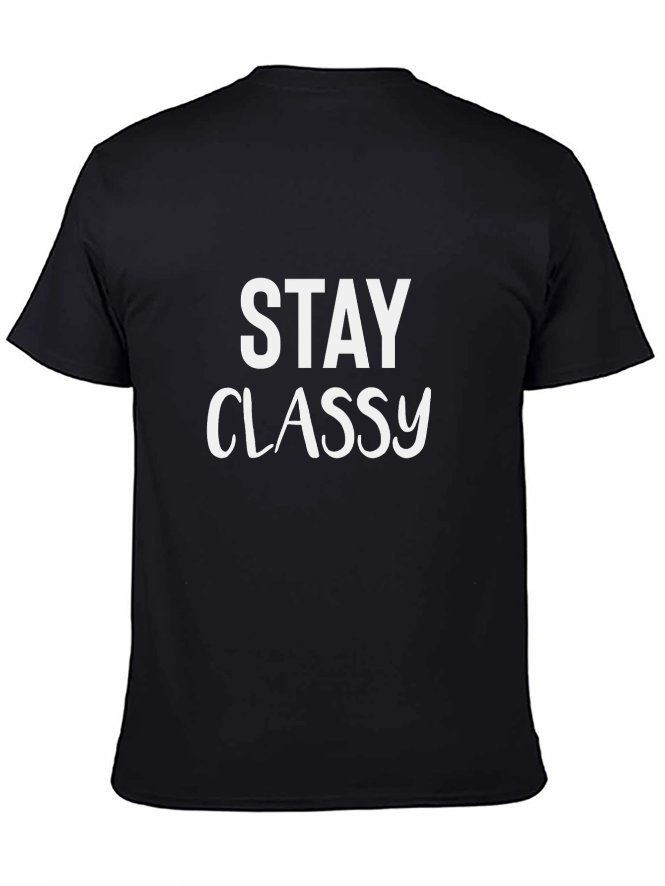 Black Stay Classy Crew Neck T-Shirt - Black view 4