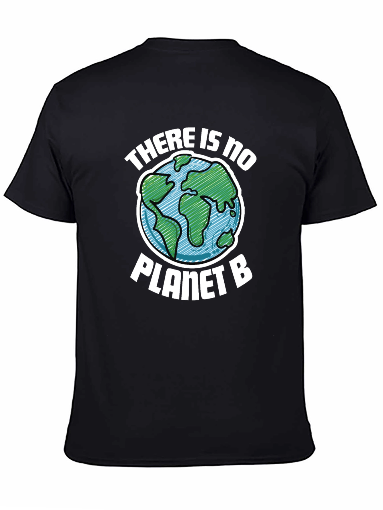 Black No Planet B T-Shirt - Save the Earth! view 4