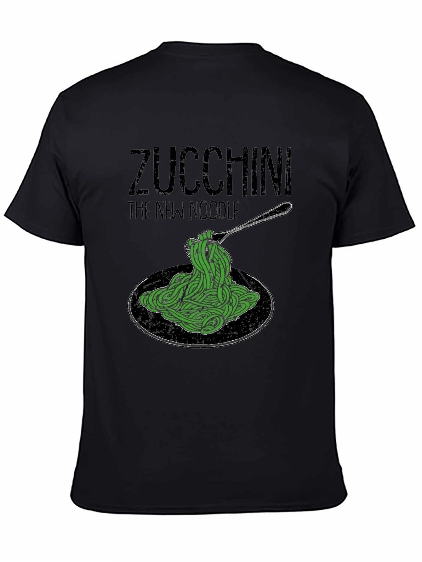 Zucchini The New Noodle Graphic Tee -  Healthy Eating Shirt - 4
