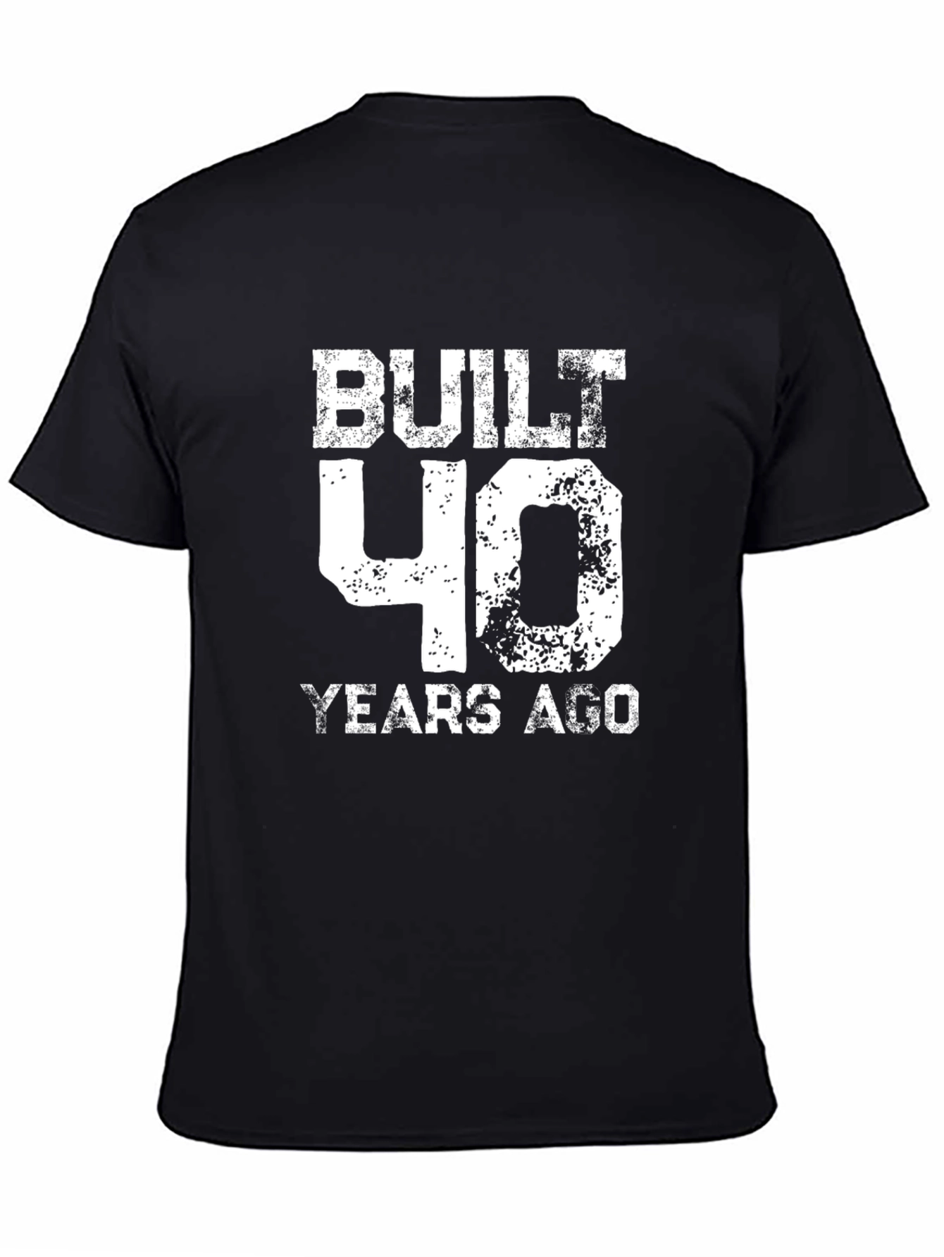 Black Built 40 Years Ago Black Graphic Tee view 4