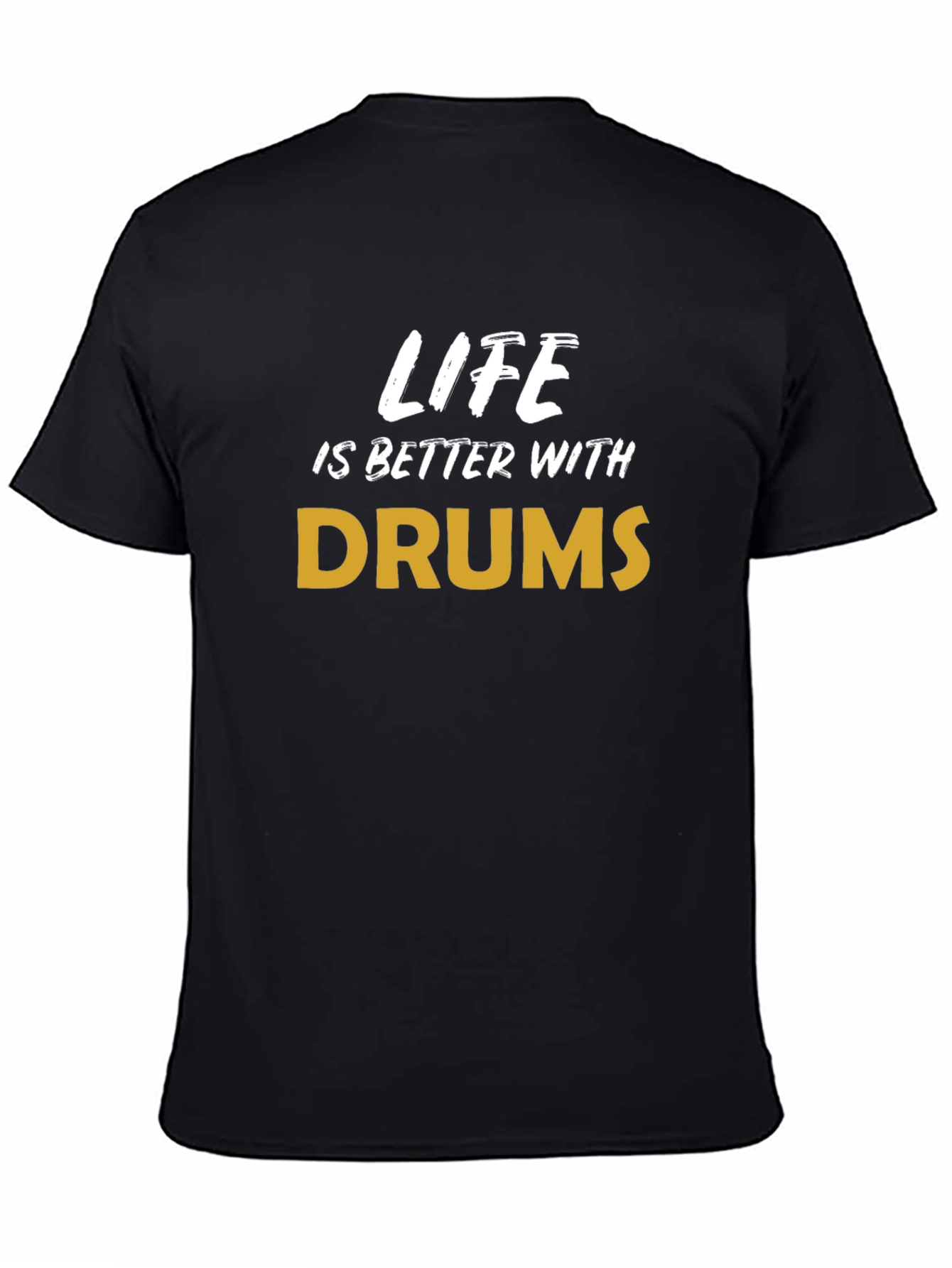 Black Life is Better with Drums T-Shirt view 4