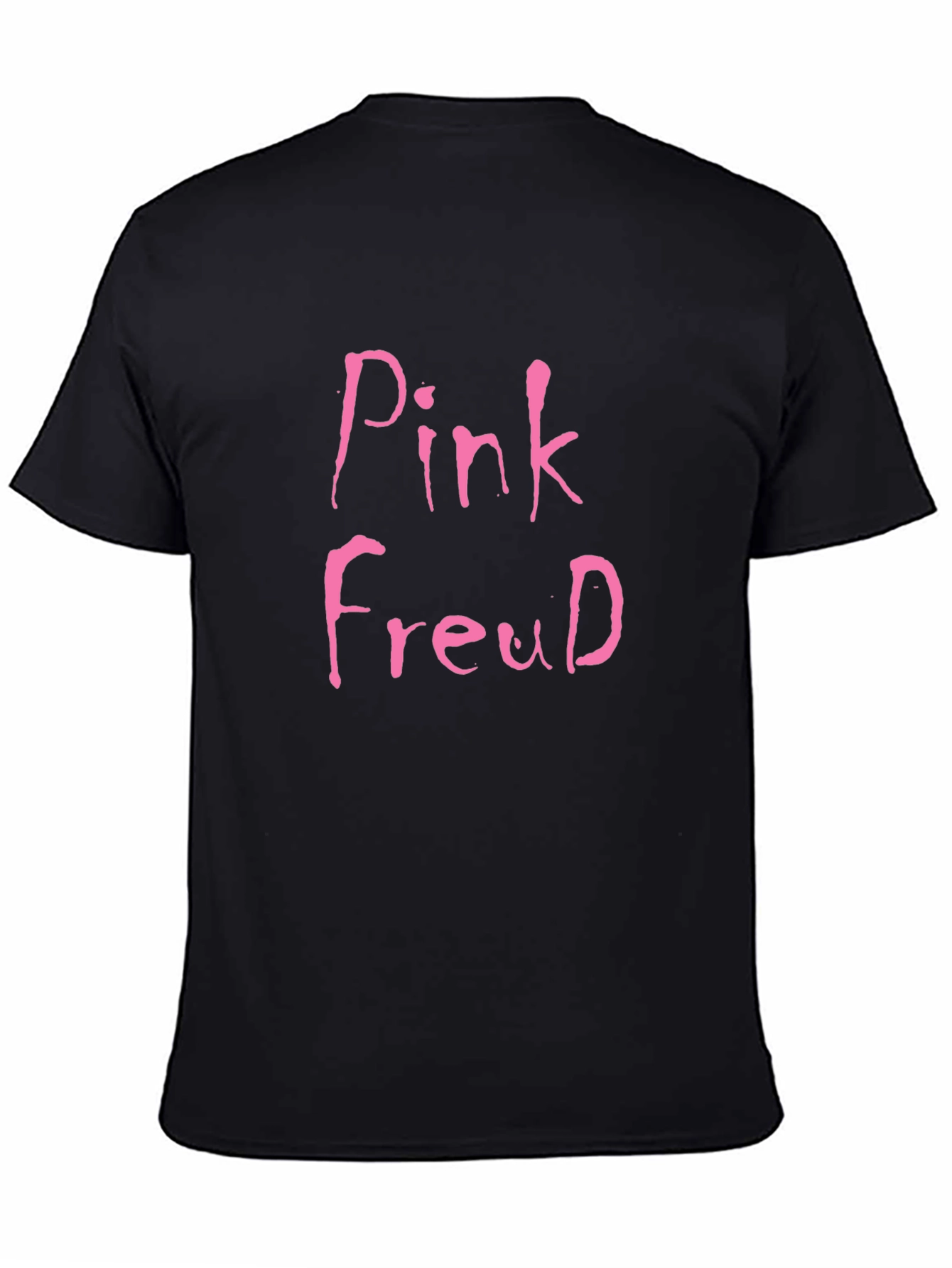 Black Pink Freud Graphic Tee - Quirky Unisex T-Shirt view 4