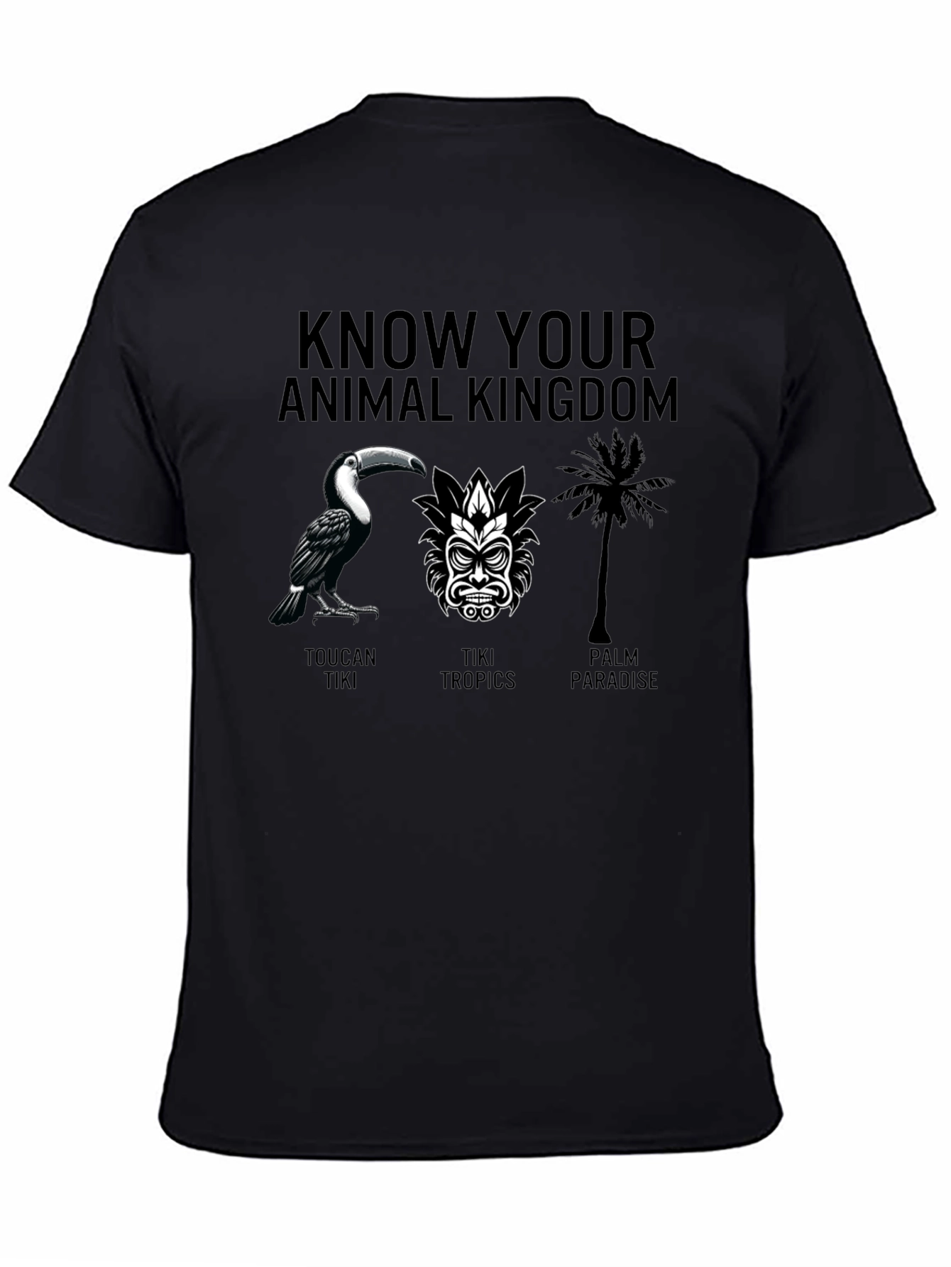 Black Know Your Animal Kingdom Graphic Tee view 4