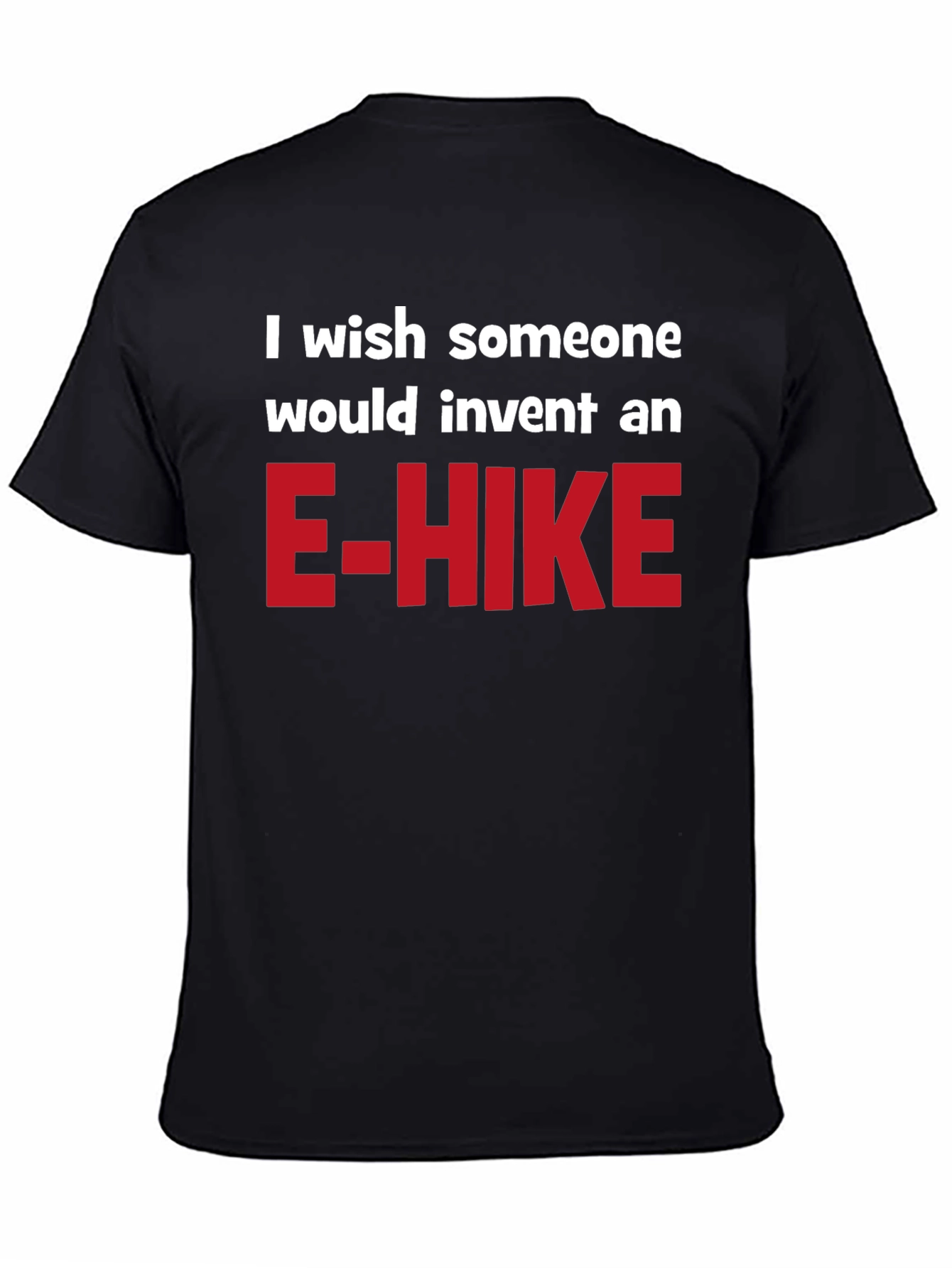 Black E-Hike Wish Graphic T-Shirt view 4
