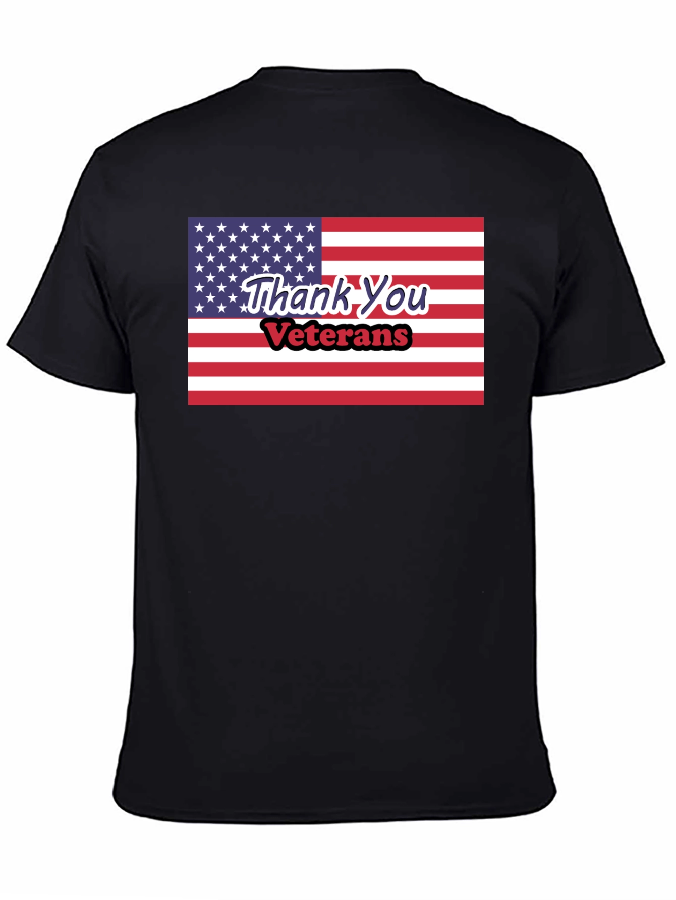 Thank You Veterans American Flag T-Shirt - 4