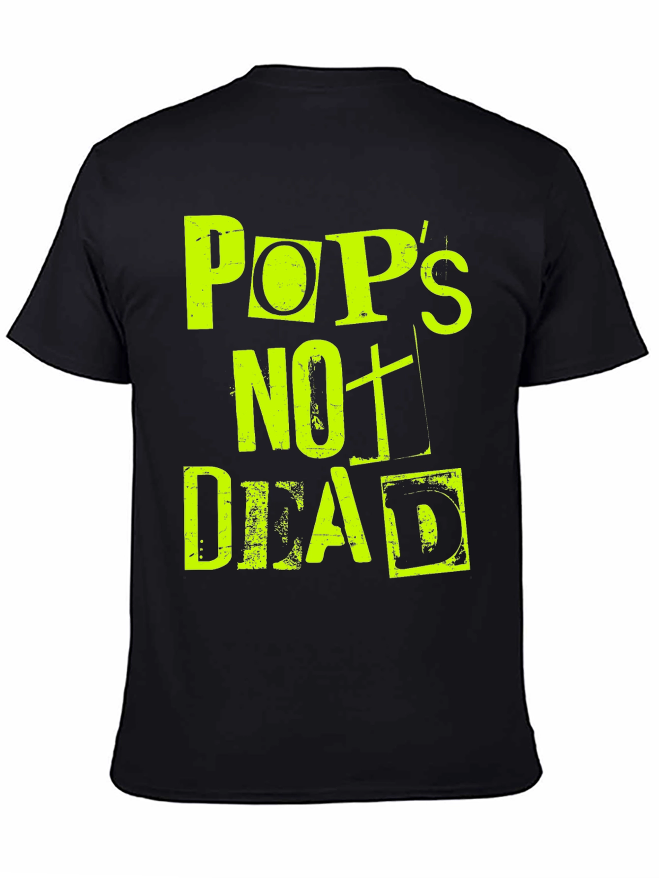 Black Pops Not Dead Graphic Print Tee view 4