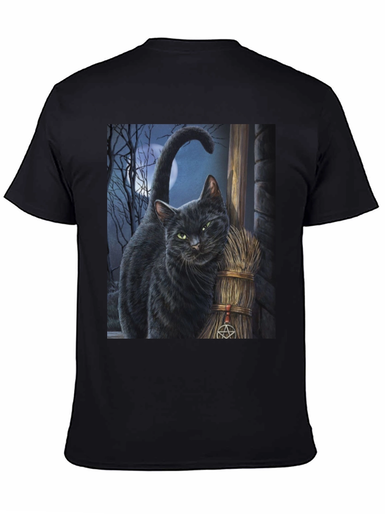 Black Black Cat Witchcraft T-Shirt view 4