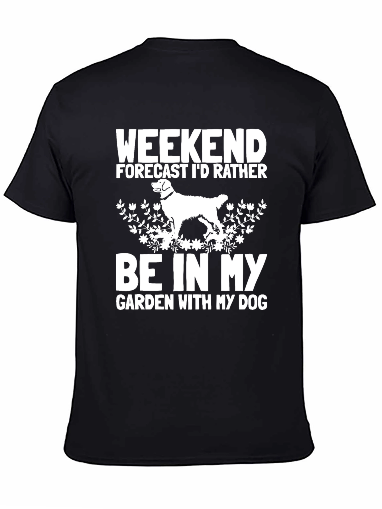 Black Weekend Dog Lover T-Shirt view 4