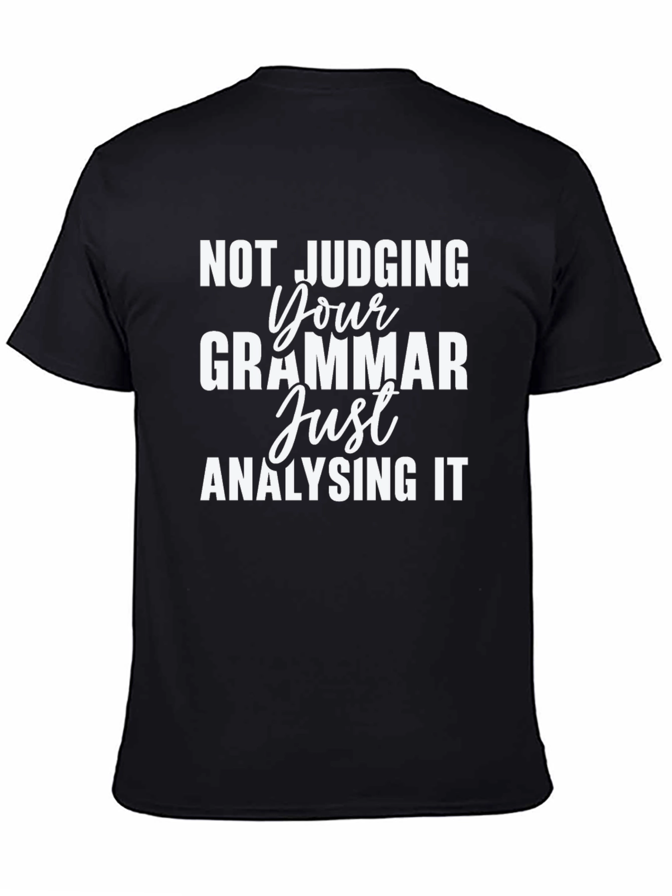 Black Grammar Analyzing Black Tee view 4