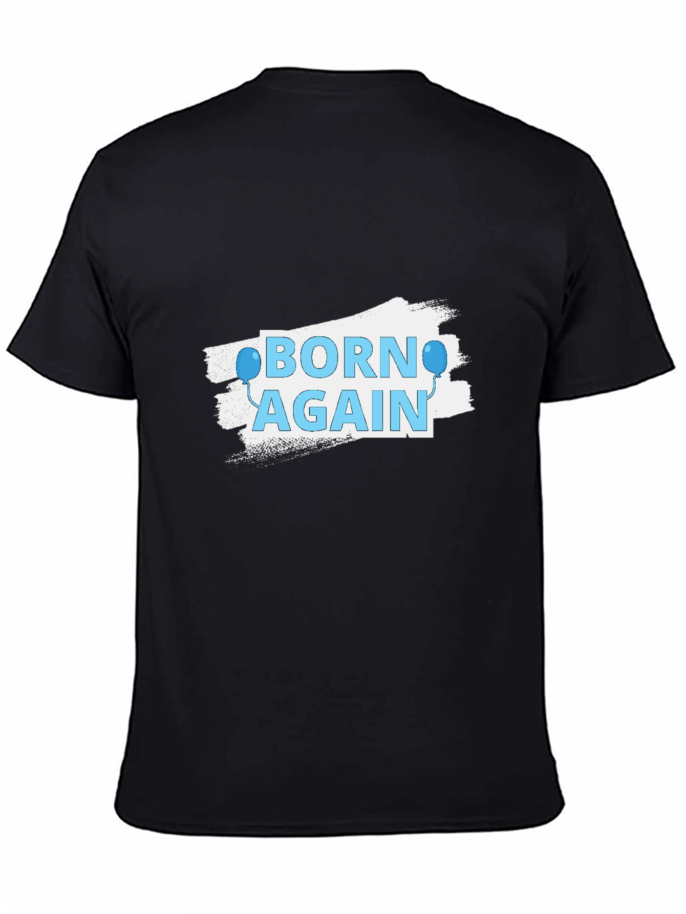 Black Born Again Graphic Tee - Stylish Christian Apparel view 4
