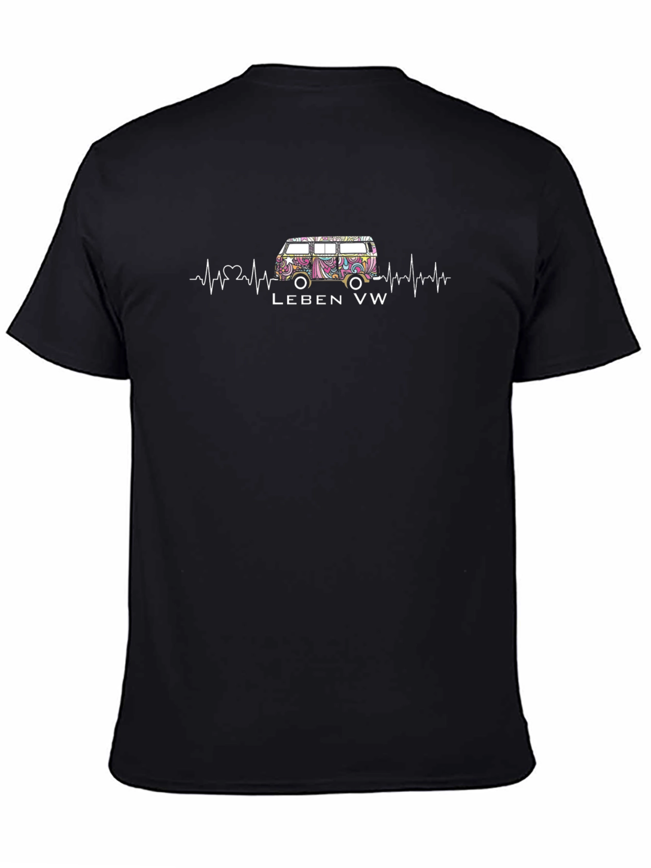 Black Leben VW Graphic Tee - Black Short Sleeve view 4
