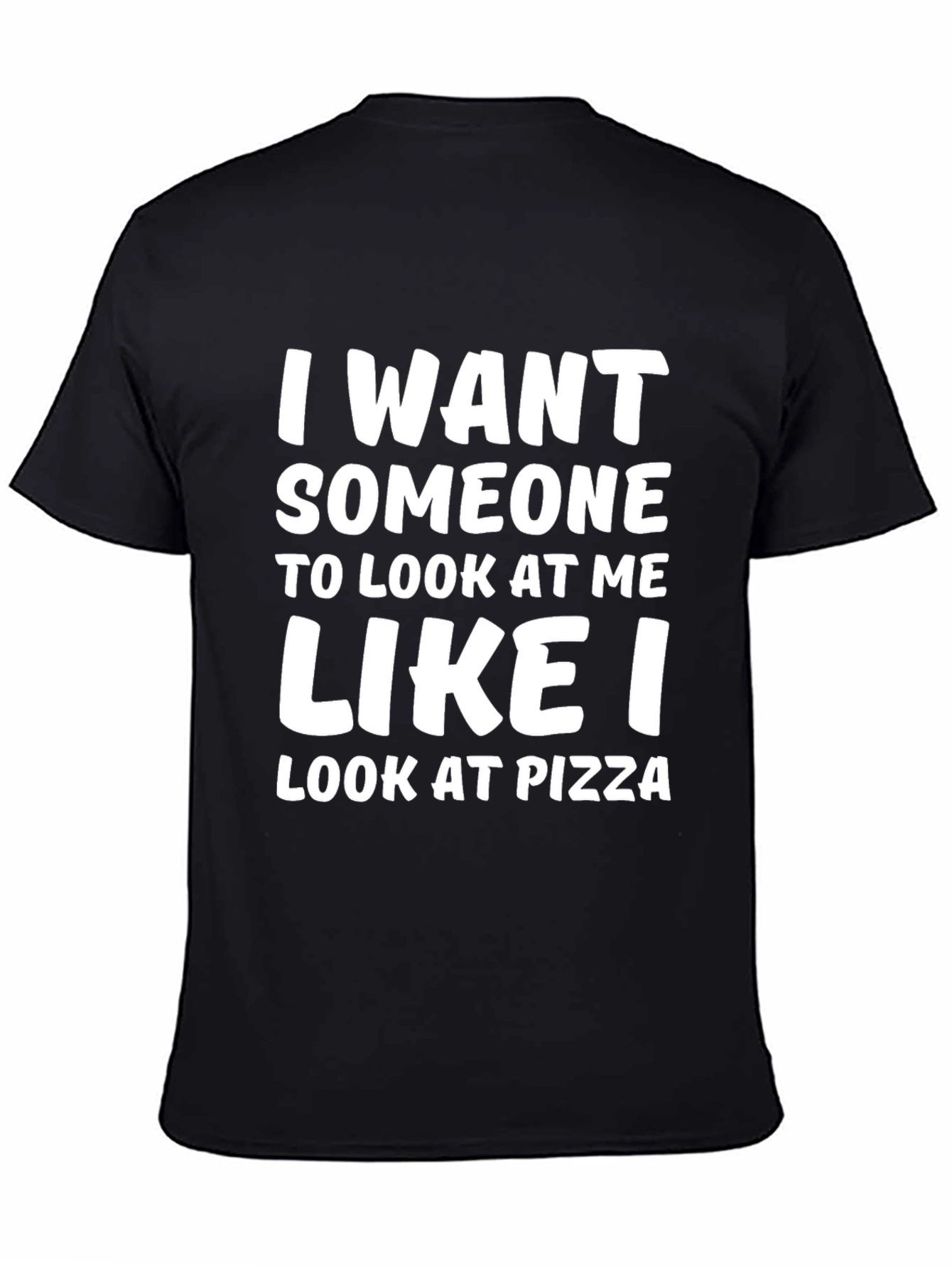 Black Pizza Lover T-Shirt - Humorous Graphic Tee view 4