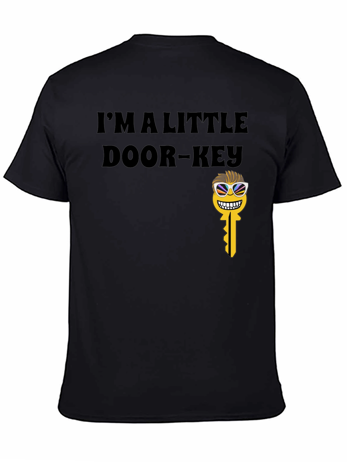 Black I'm A Little Door-Key Graphic Tee view 4