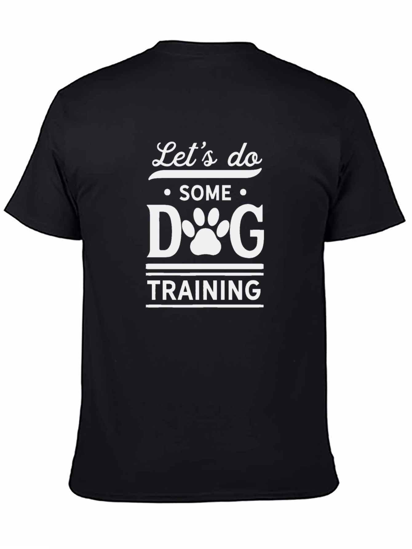Black Dog Training T-Shirt - Pet Lover Tee view 4