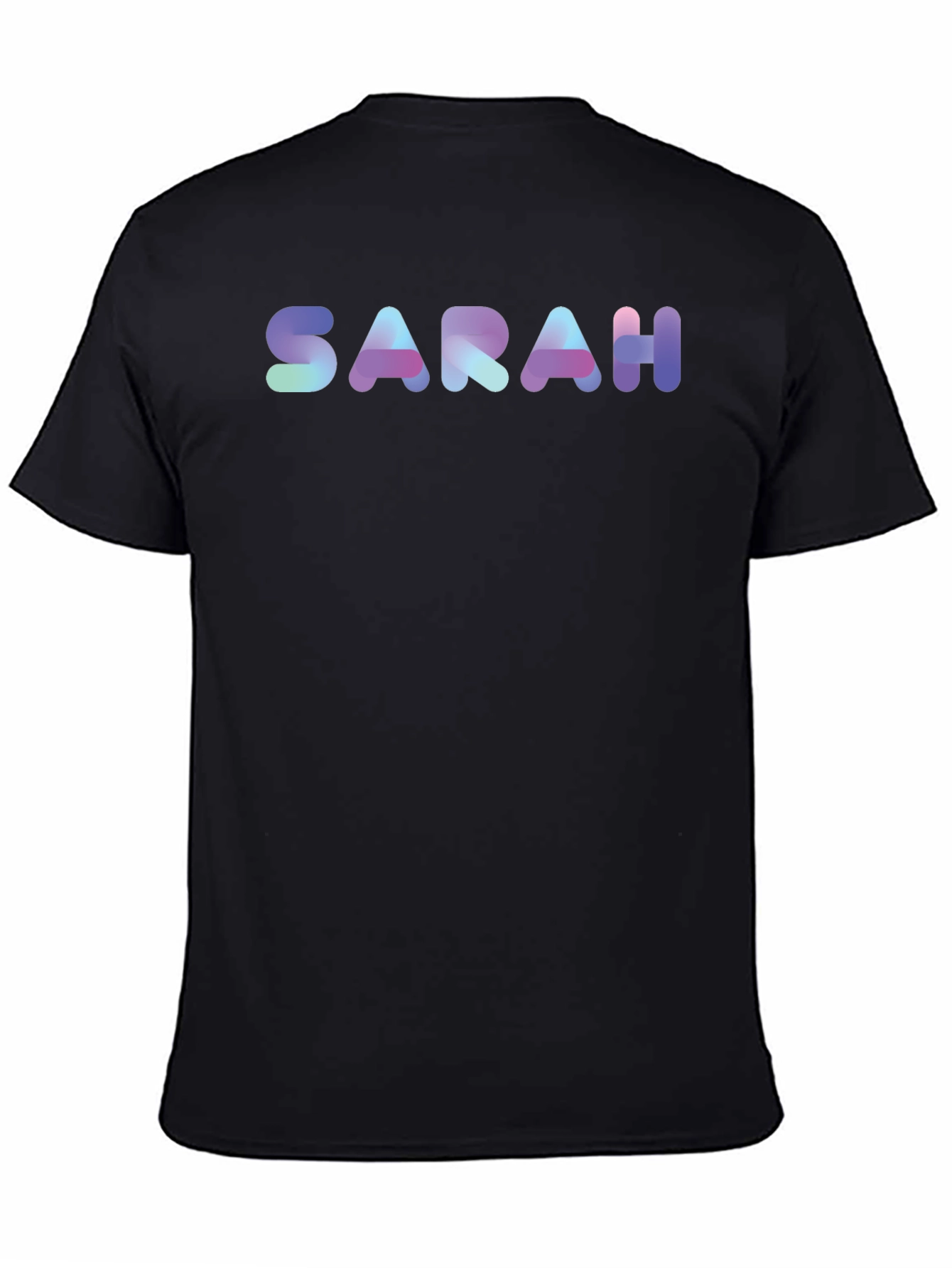 SARAH Custom Name T-Shirt - Unique Gradient Design - 4