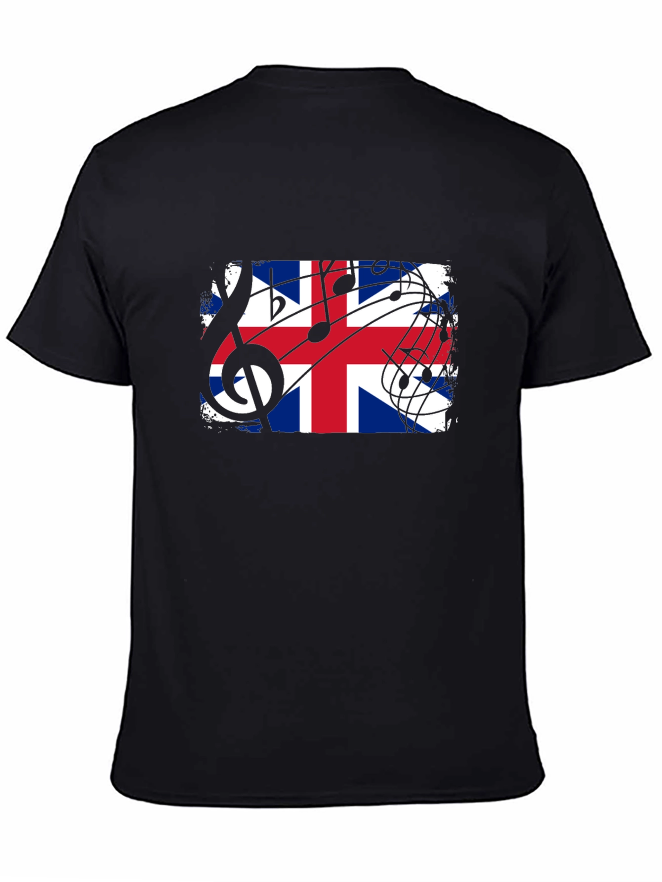 Black Union Jack Music Graphic Tee view 4