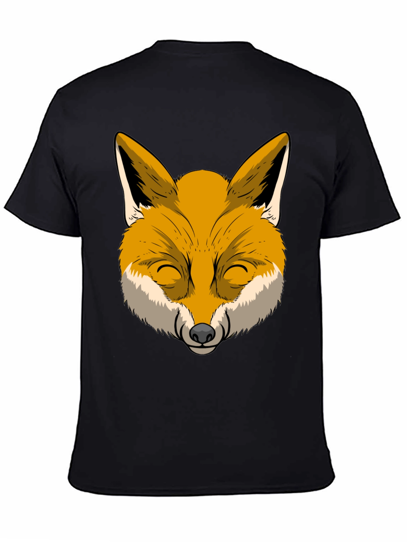 Black Fox Graphic T-Shirt - Cool Animal Design view 4