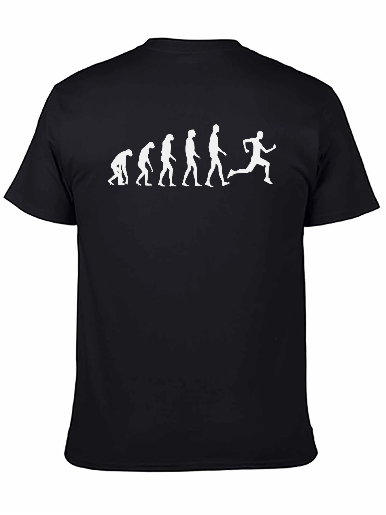 Black Evolution of a Runner Black T-Shirt view 4