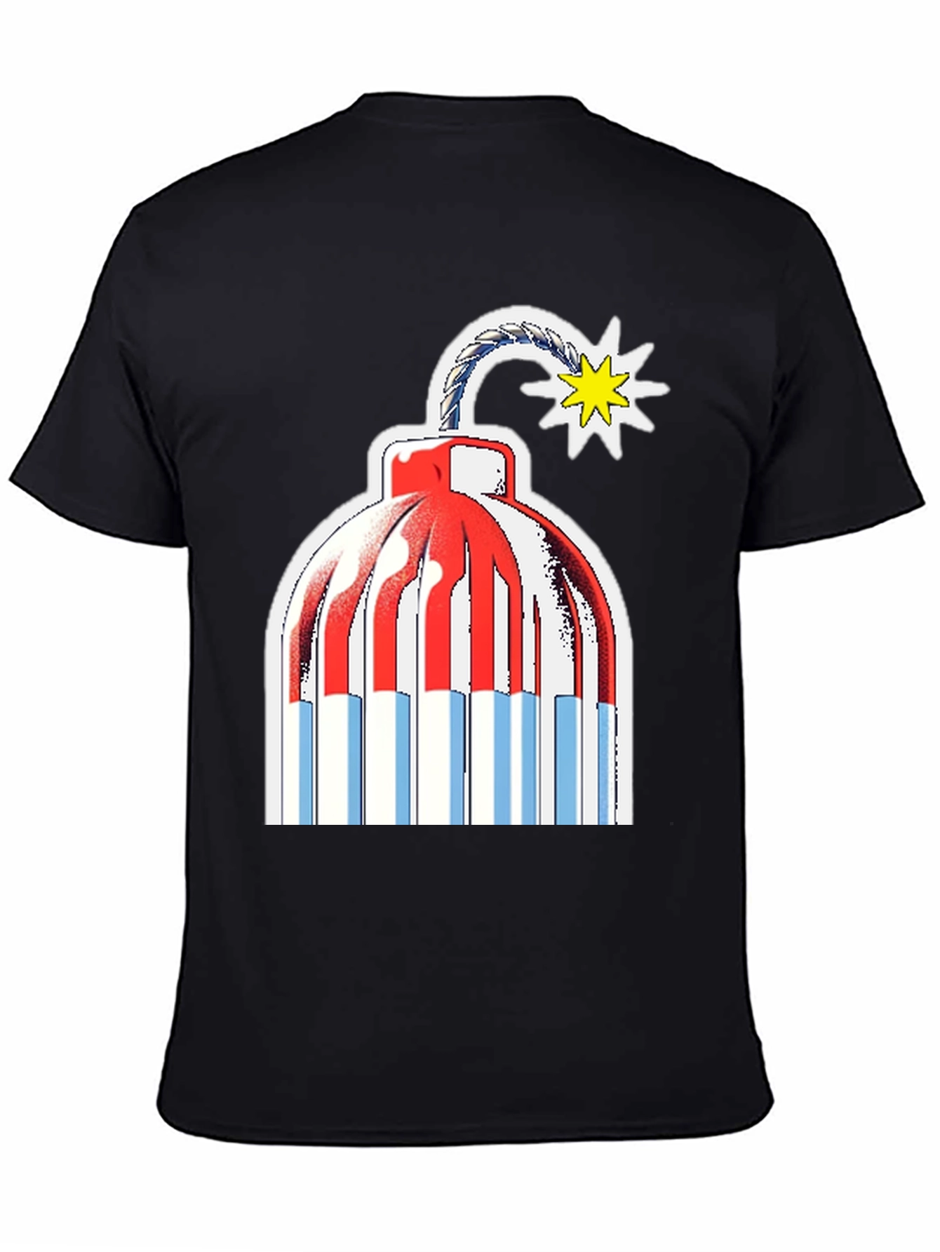 Black Explosive Style: Novelty Bomb Graphic Tee view 4