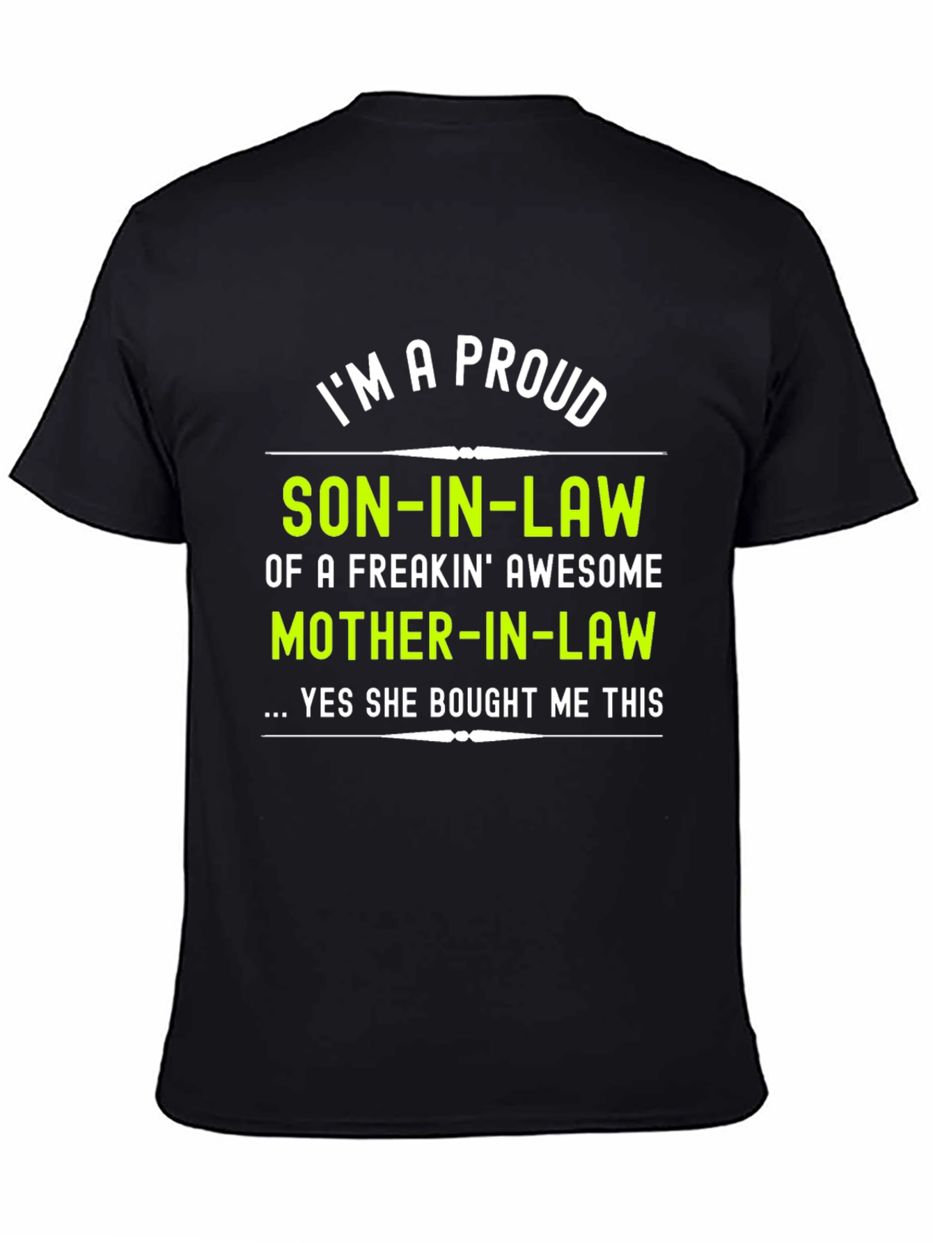Black Proud Son-In-Law Graphic T-Shirt view 4