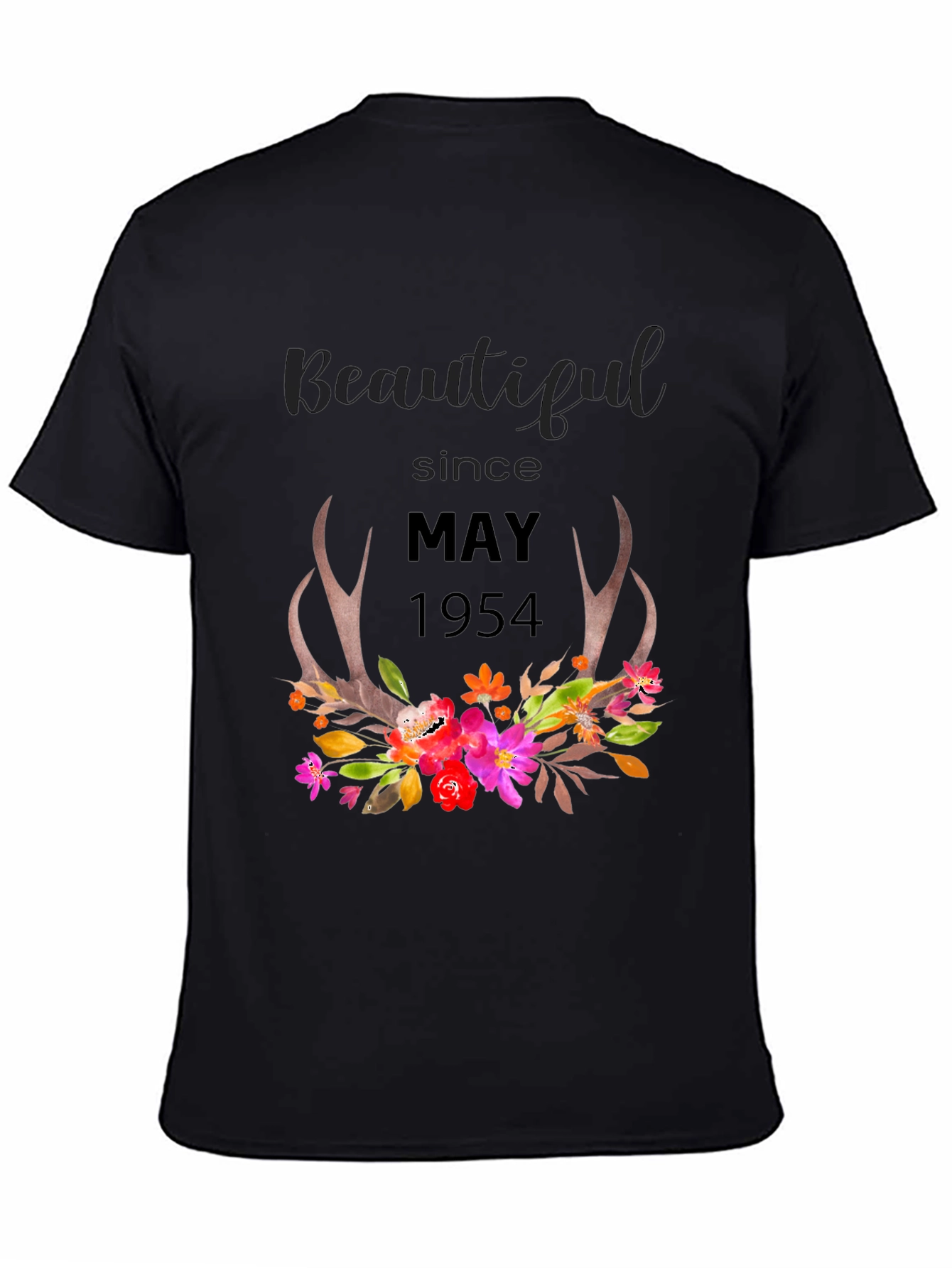 Black Beautiful Since May 1954 Floral Tee view 4