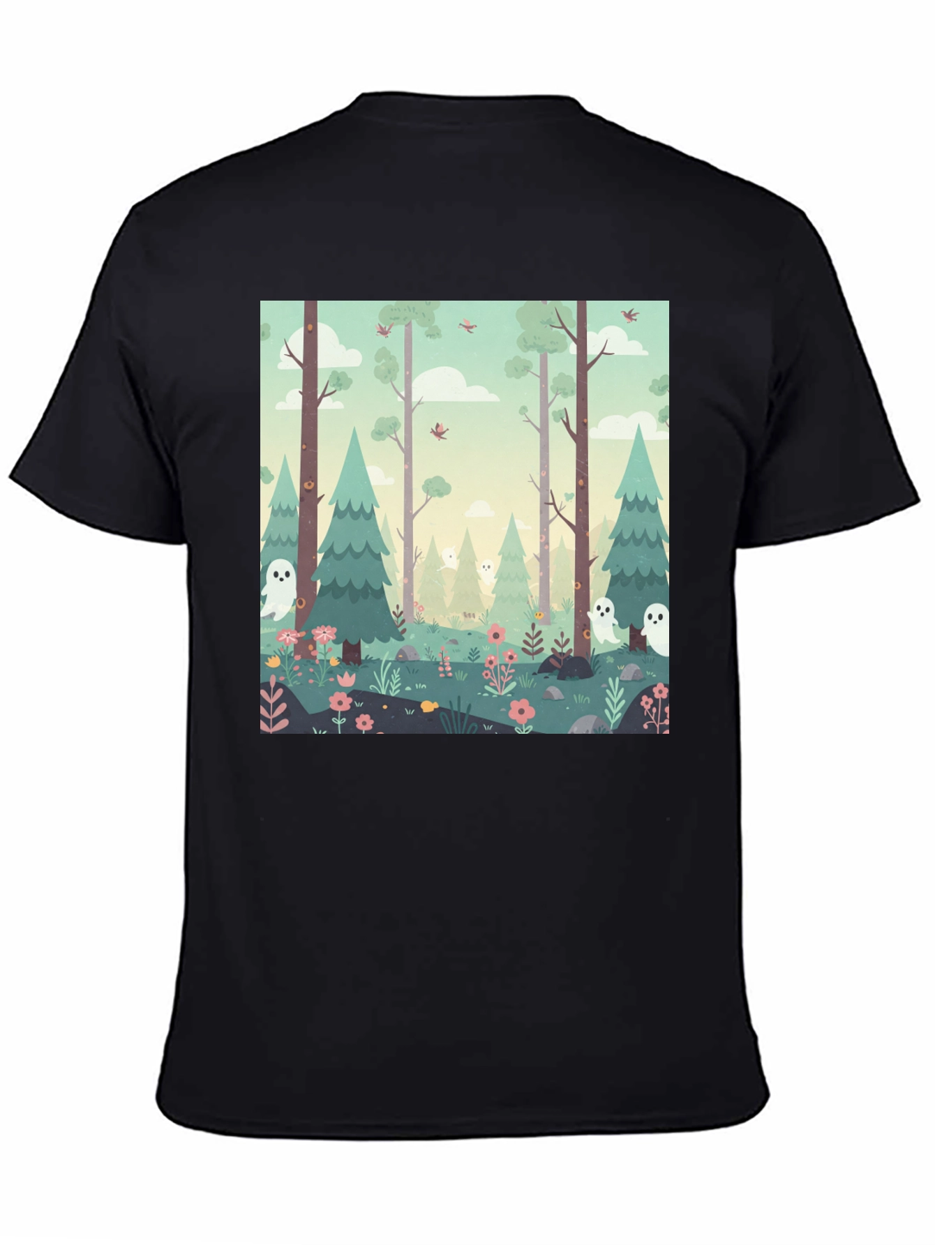 Spooky Forest Graphic Tee - Unique Halloween T-Shirt - 4