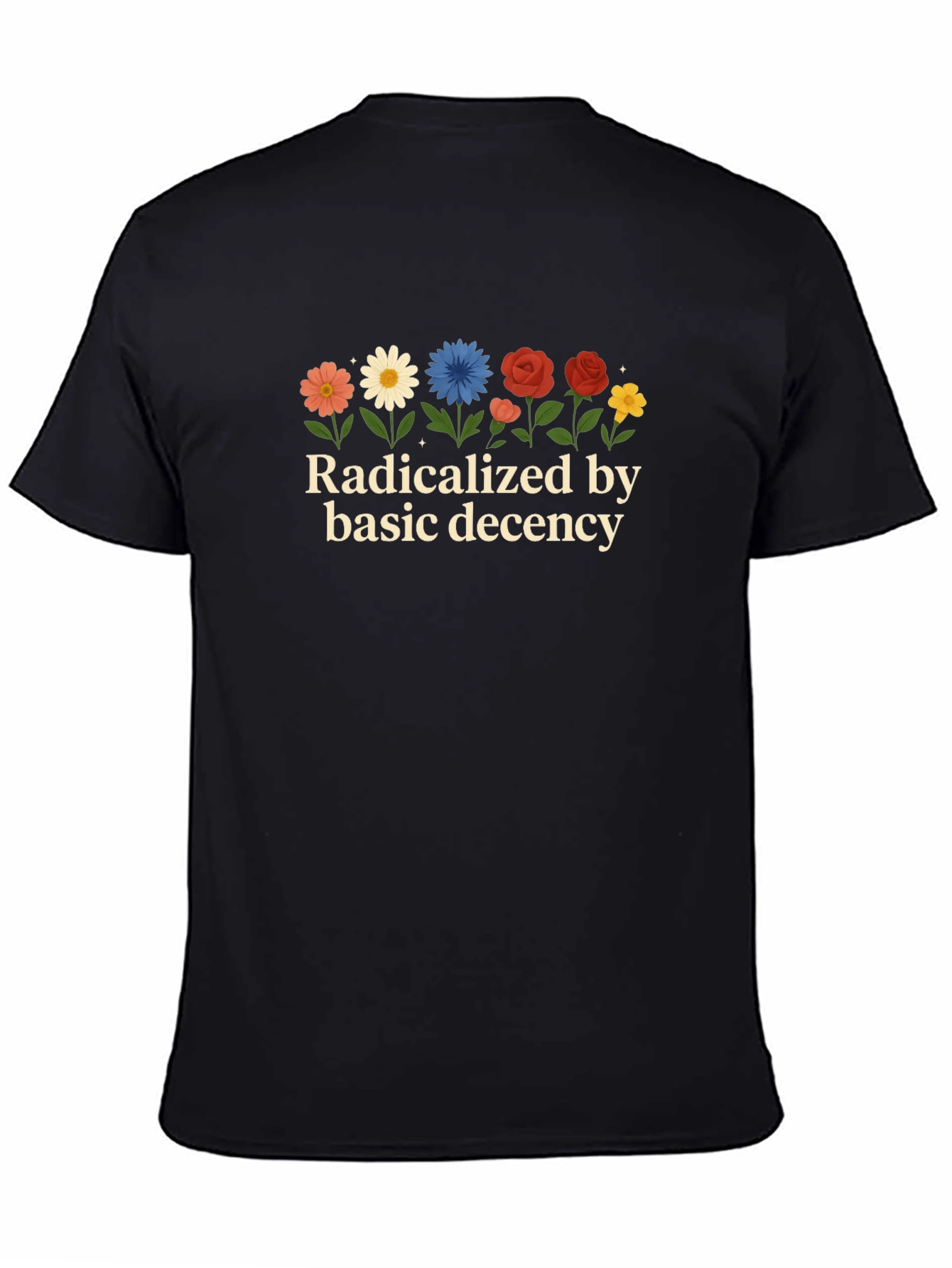 Black Radicalized by Decency Graphic Tee view 4