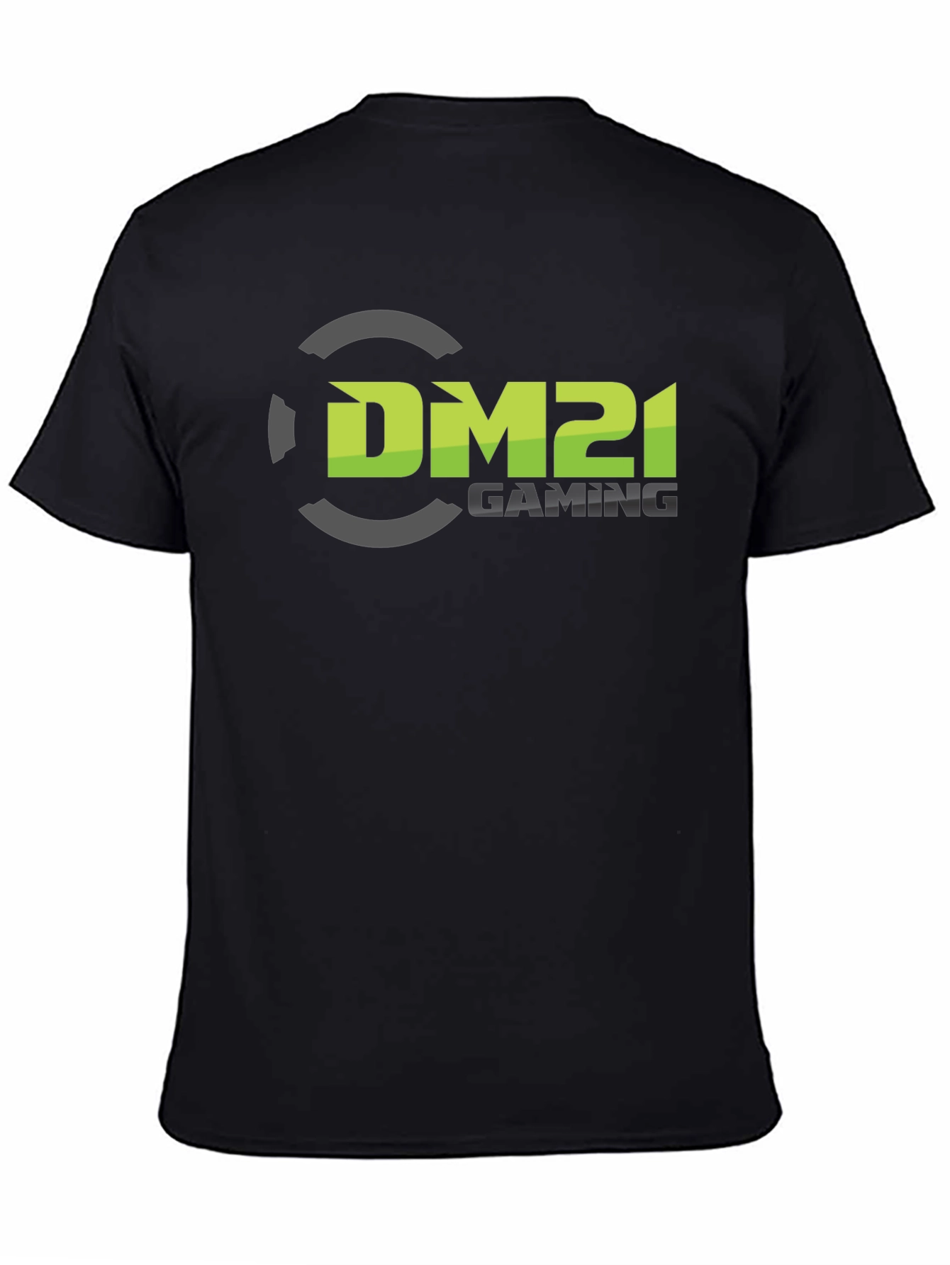 Black DM21 Gaming Black T-Shirt view 4