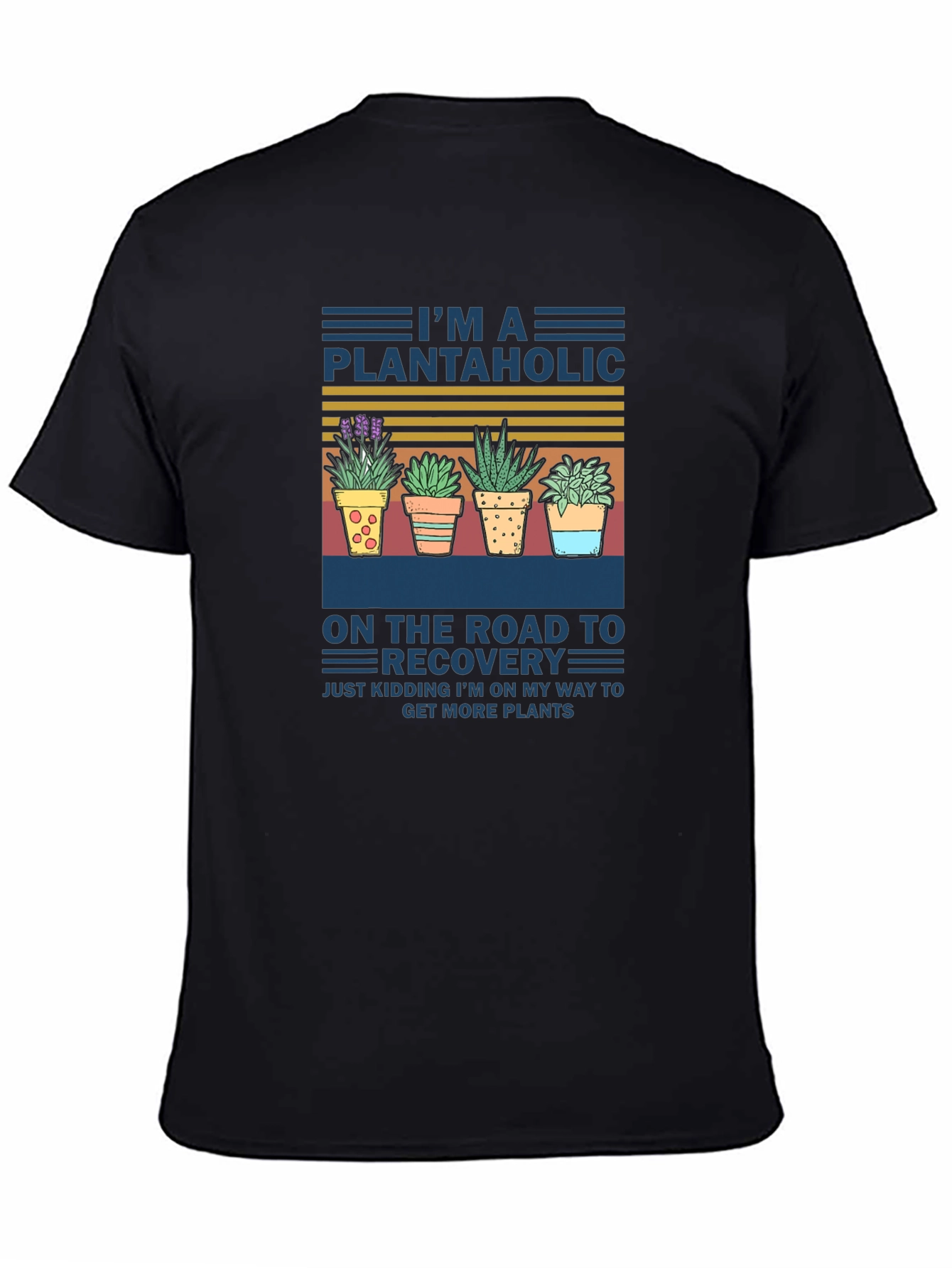 Black Plantaholic T-Shirt - Potted Plant Lover Tee view 4