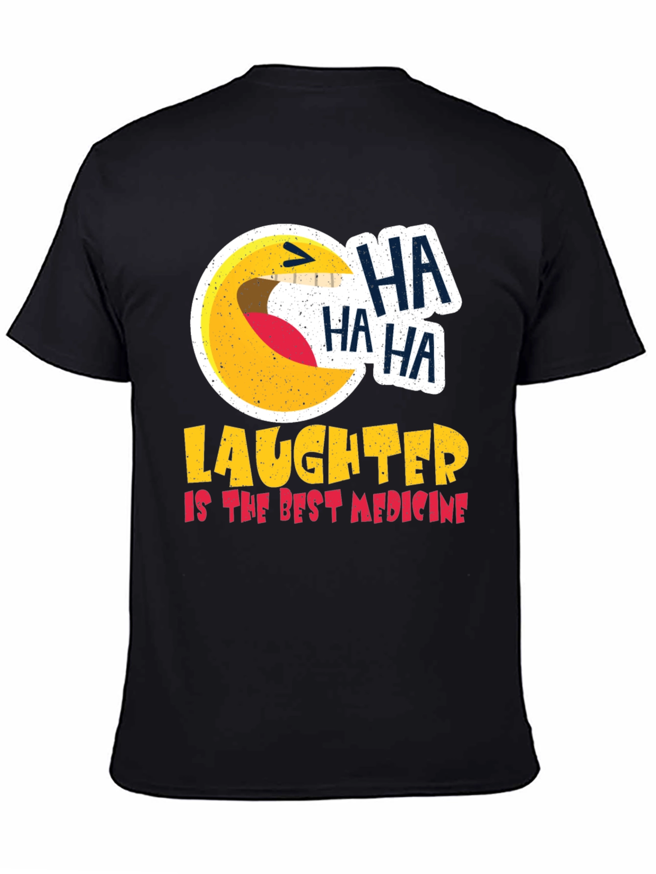 Black Laughter is the Best Medicine Graphic Tee view 4