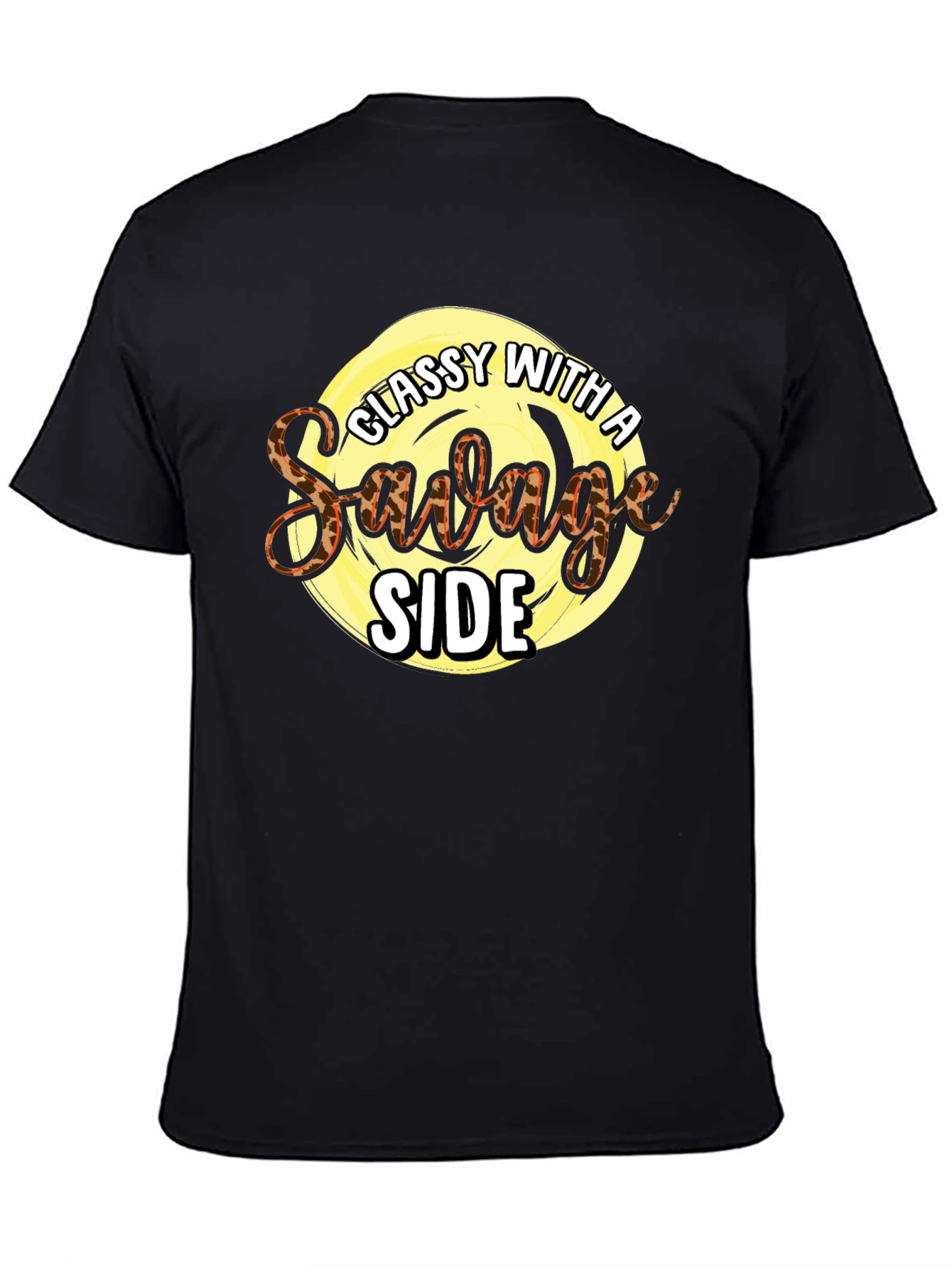 Black Classy with a Savage Side Graphic Tee view 4