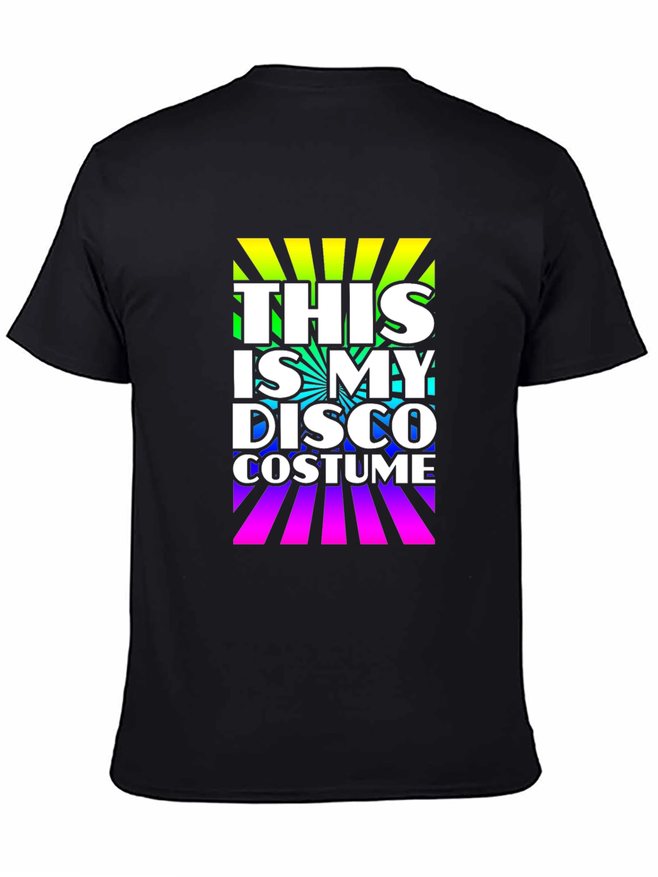 Black Disco Costume T-Shirt - Retro Party Tee view 4
