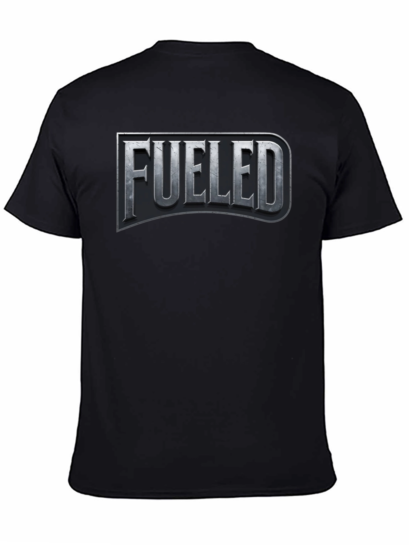 Black Fueled Graphic T-Shirt - Black Crew Neck view 4