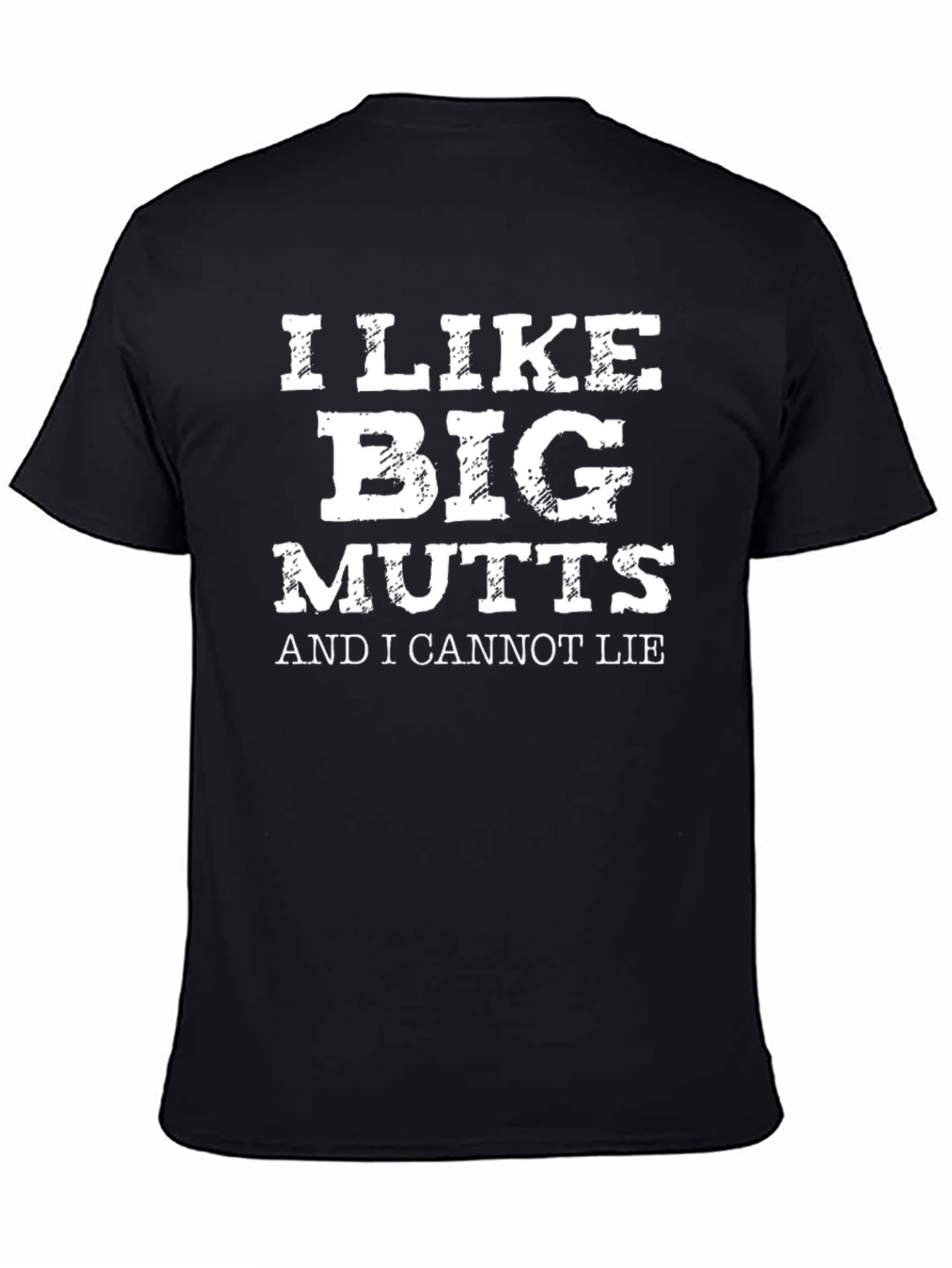 Black I Like Big Mutts Funny Graphic T-Shirt view 4