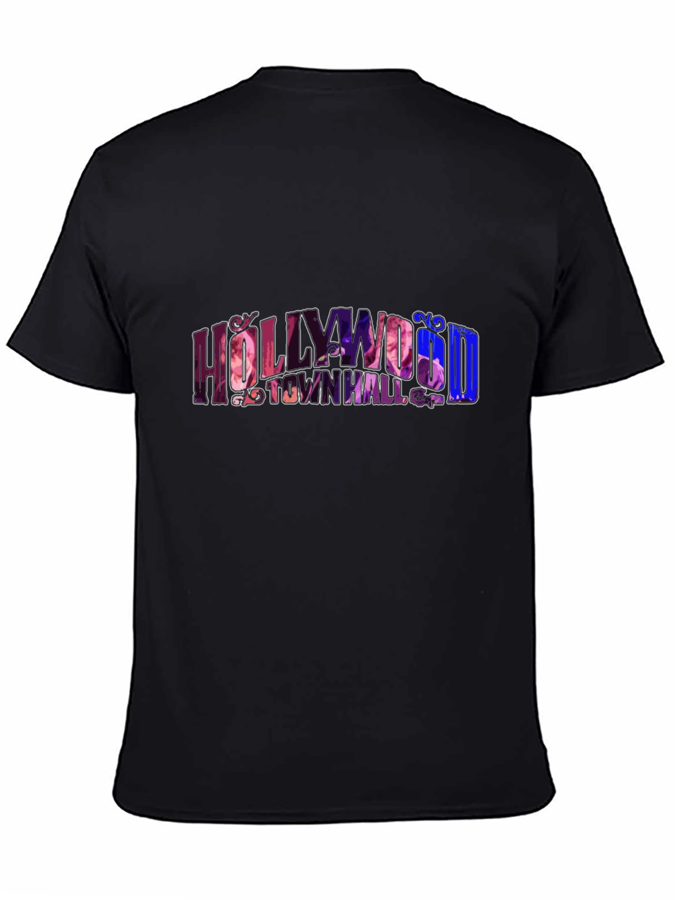 Black Hollywood Town Hall Black Graphic Tee view 4