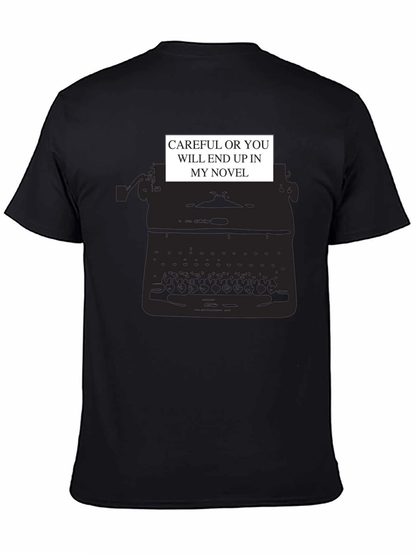 Black Writer's Threat T-Shirt view 4