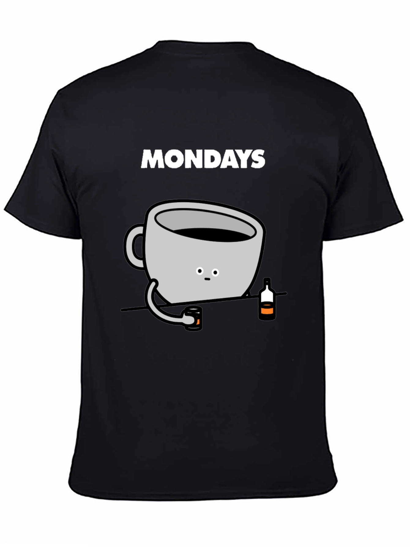 Black Mondays Coffee Mug Graphic Tee - Soft Cotton T-Shirt view 4