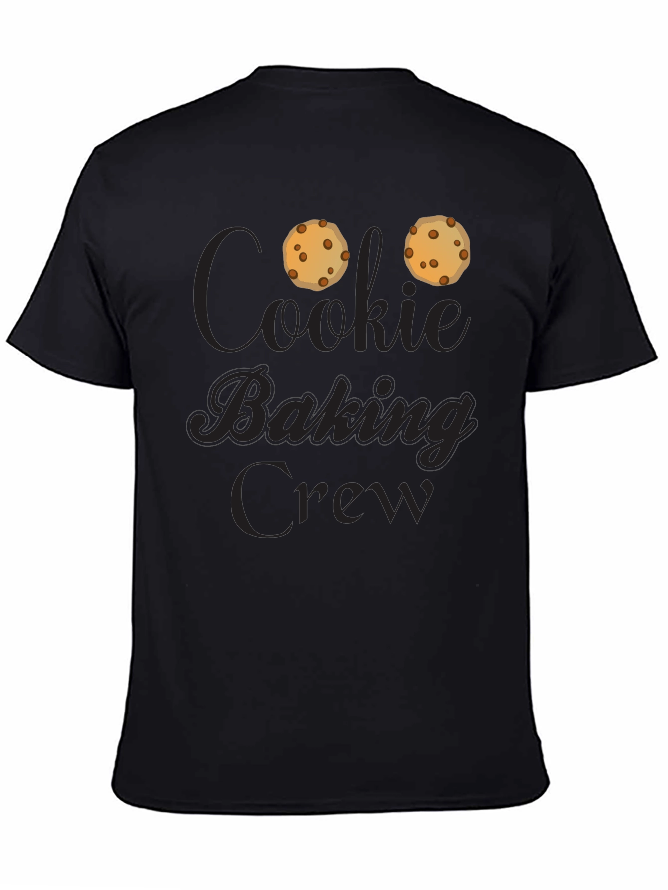 Black Cookie Baking Crew T-Shirt - Black view 4