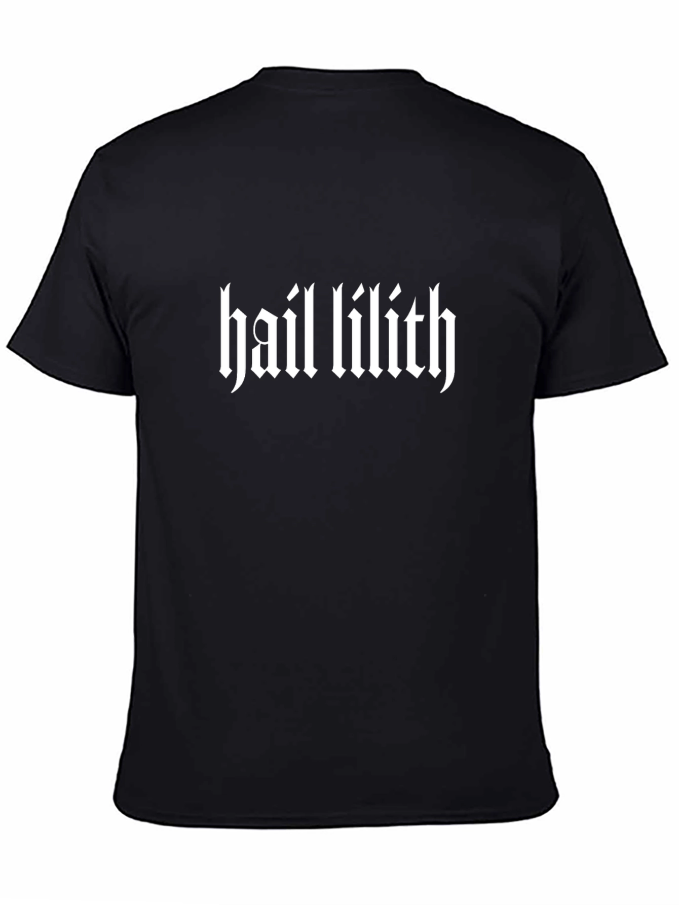 Black Hail Lilith Black Graphic T-Shirt view 4