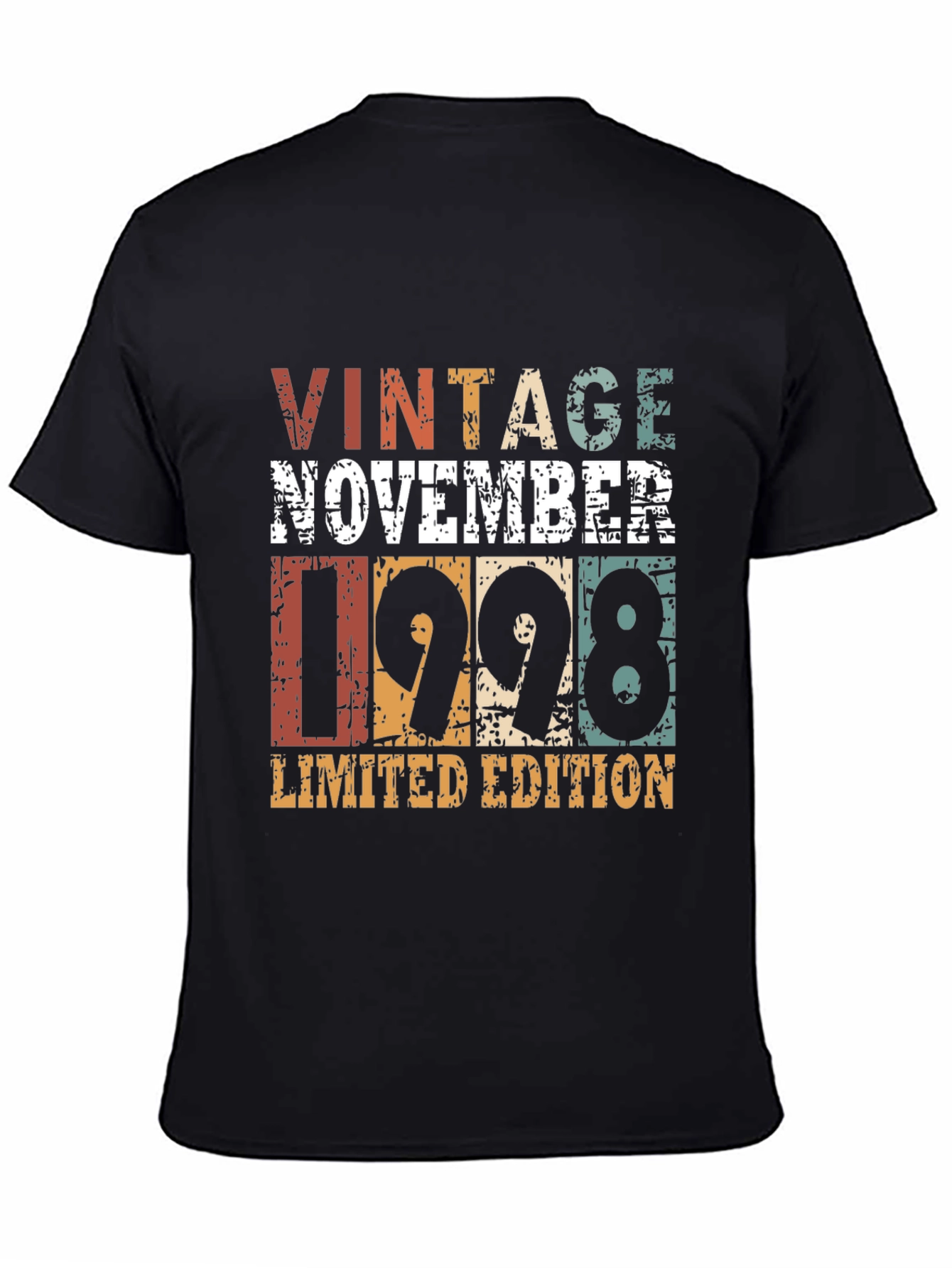 Black Vintage November 1998 Limited Edition T-Shirt view 4